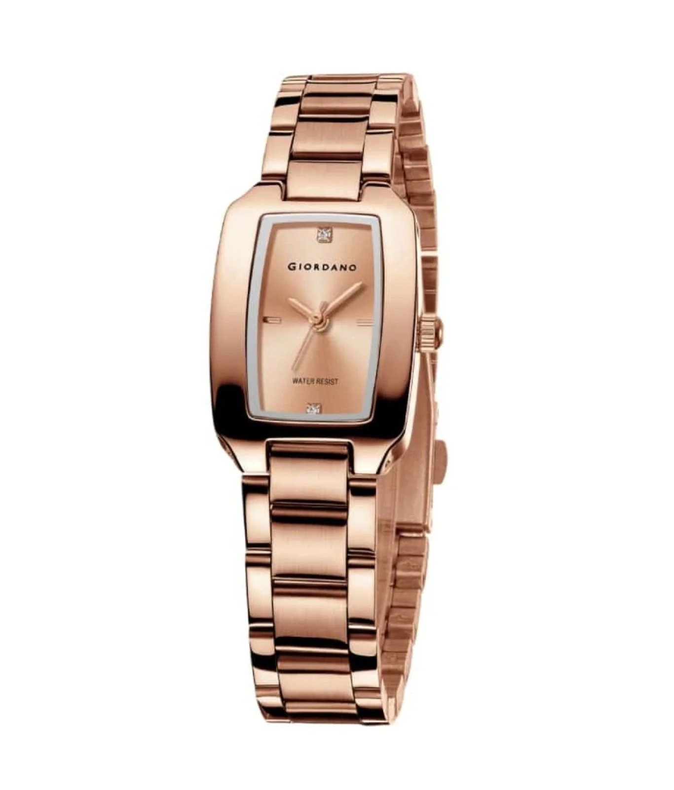 Giordano Analog Watch for Women – Rectangular Dial, Stainless Steel Strap, Crystal Accent Markers, Elegant Wristwatch - GZ-60140-33 - Image 9