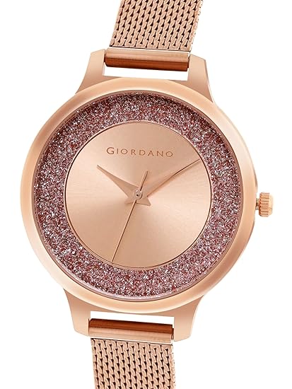 Giordano Analog Watch for Women Stylish Metal Strap| 3 Hands Mechanism with Water Resistance Latest Generation Premium Analogue Watches | GD4071-33 - Image 2