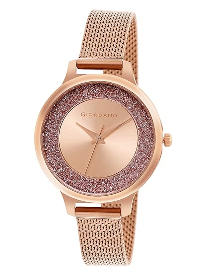 Giordano Analog Watch for Women Stylish Metal Strap| 3 Hands Mechanism with Water Resistance Latest Generation Premium Analogue Watches | GD4071-33 - Image 3