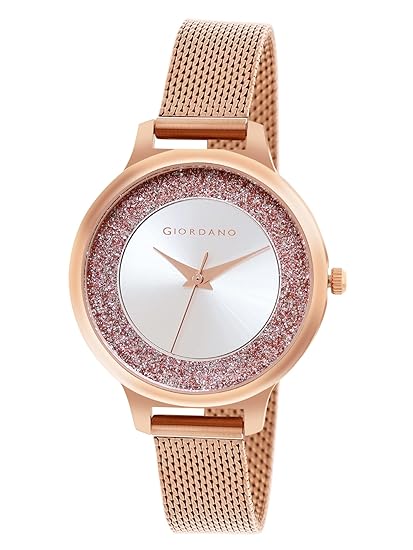 Giordano Analog Watch for Women Stylish Metal Strap| 3 Hands Mechanism with Water Resistance Latest Generation Premium Analogue Watches Ideal Gift for Female, Ladies & Girls - GD4071 | GD4071-22 - Image 3