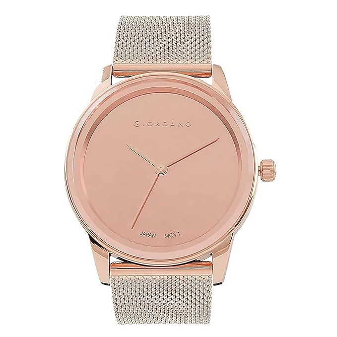 Giordano Analog Watch for Women Stylish Metal Strap| 3 Hands Mechanism with Water Resistant Wrist Watch | GZ-60026-11 - Image 4
