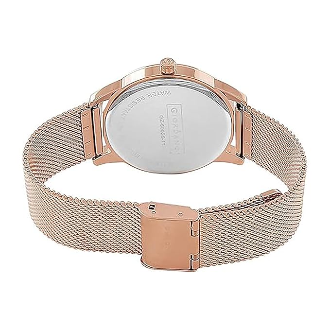 Giordano Analog Watch for Women Stylish Metal Strap| 3 Hands Mechanism with Water Resistant Wrist Watch | GZ-60026-11 - Image 6