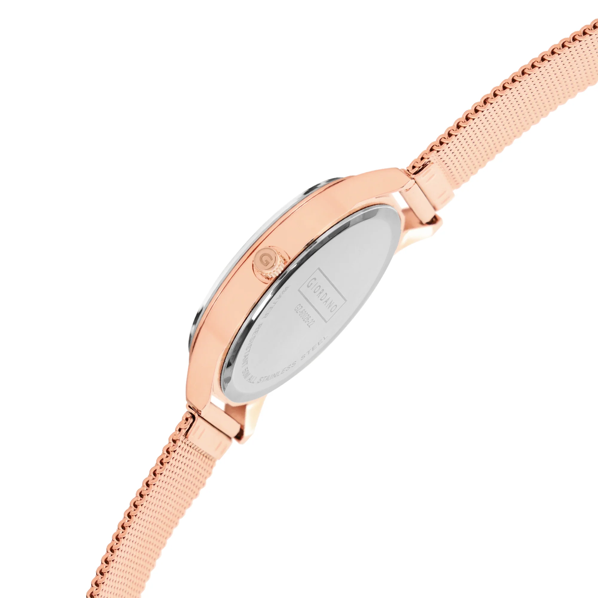 Giordano Analog Watch for Women Stylish Metal Strap| 3 Hands Mechanism with Water Resistant Wrist Watch | GZ-60026-22 - Image 5
