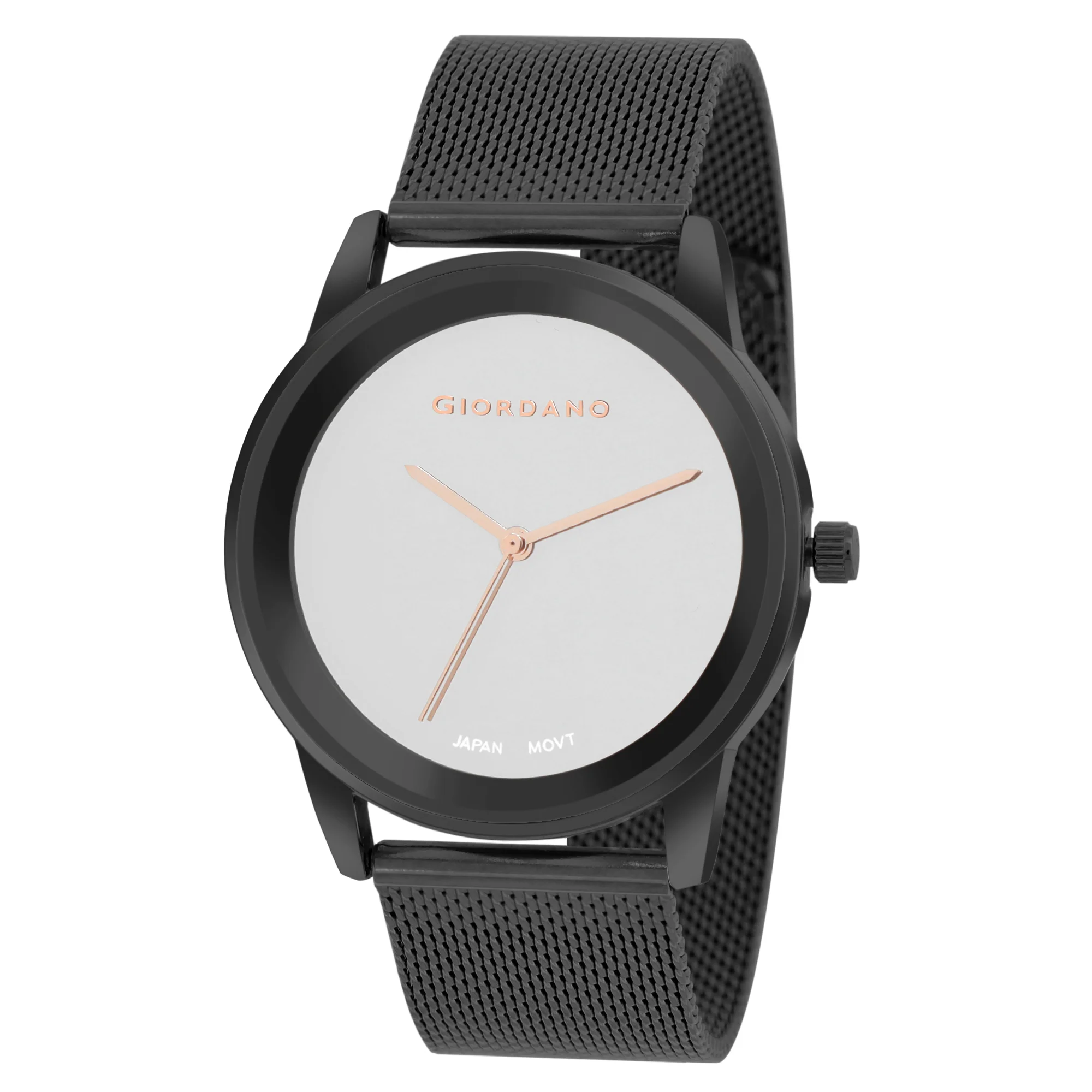 Giordano Analog Watch for Women Stylish Metal Strap| 3 Hands Mechanism with Water Resistant Wrist Watch | GZ-60026-33 - Image 2