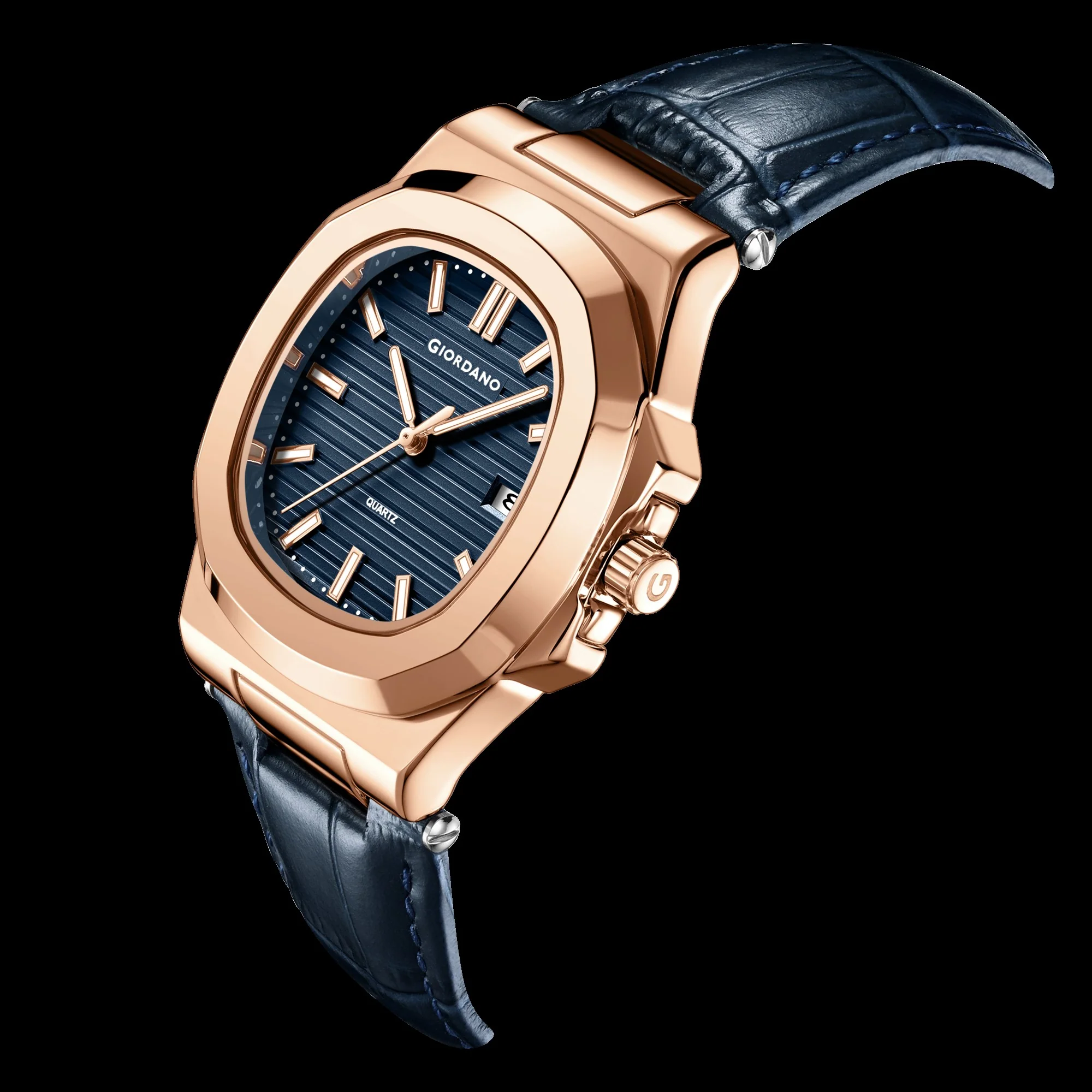 Giordano Analog Wrist Watch for Men Stylish Metal Strap with Water Resistant 3 Hand Mechanism for Men and Boys to Compliment Your Look/Ideal Gift for Male | GZ-50104-01 - Image 4