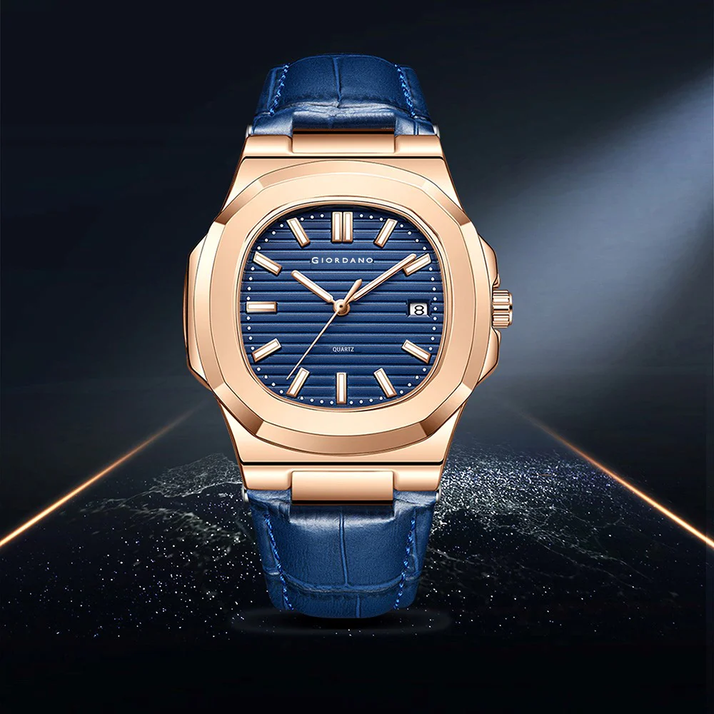 Giordano Analog Wrist Watch for Men Stylish Metal Strap with Water Resistant 3 Hand Mechanism for Men and Boys to Compliment Your Look/Ideal Gift for Male | GZ-50104-01 - Image 5