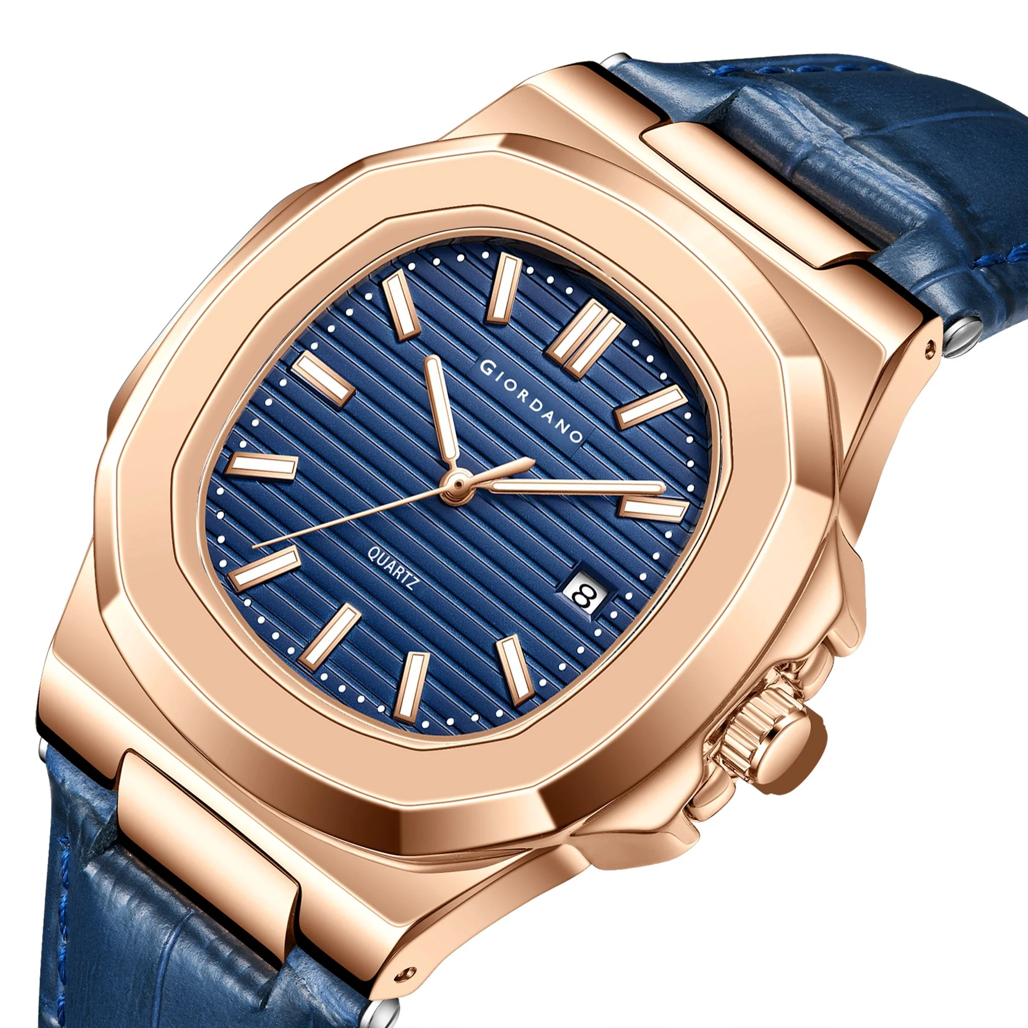 Giordano Analog Wrist Watch for Men Stylish Metal Strap with Water Resistant 3 Hand Mechanism for Men and Boys to Compliment Your Look/Ideal Gift for Male | GZ-50104-01 - Image 7