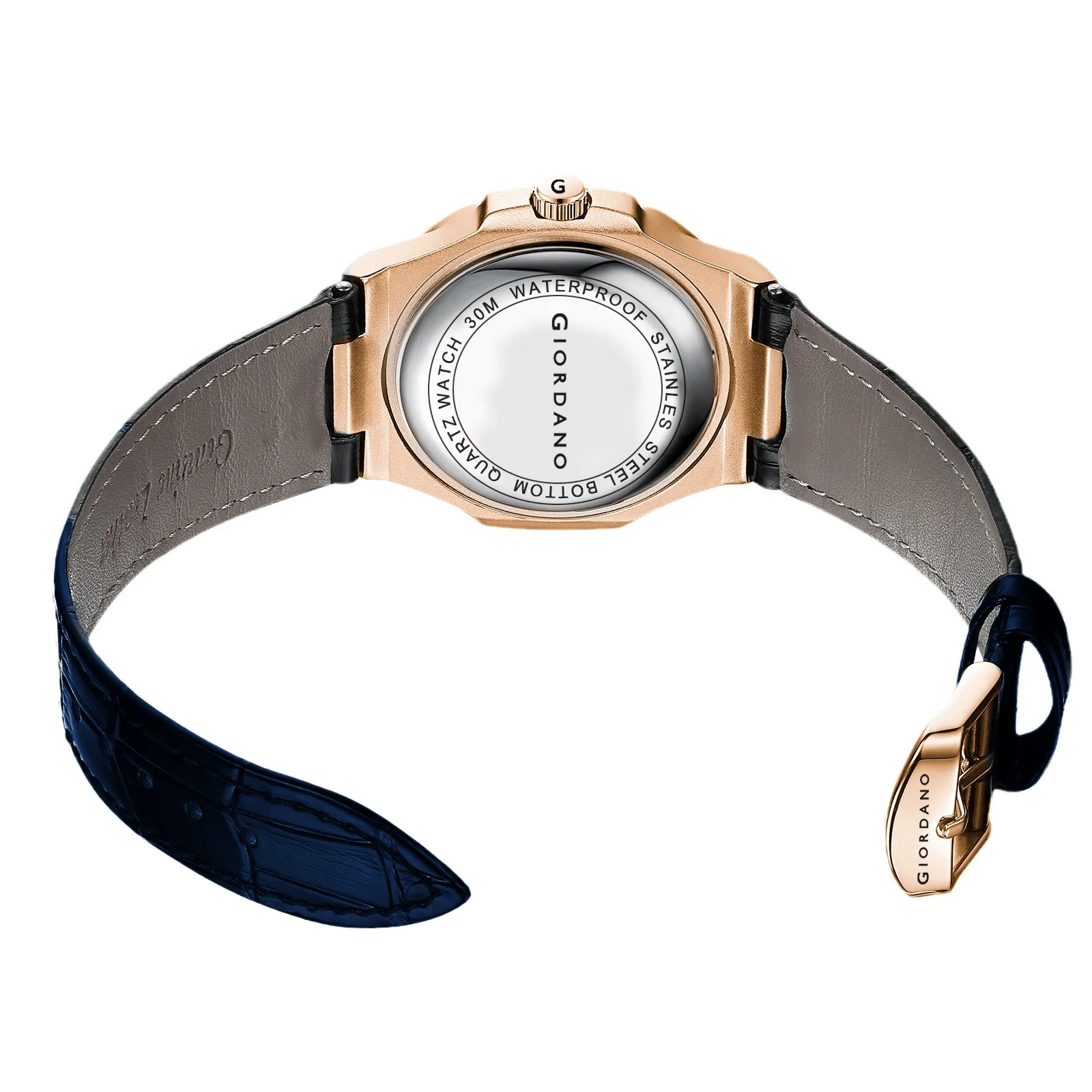 Giordano Analog Wrist Watch for Men Stylish Metal Strap with Water Resistant 3 Hand Mechanism for Men and Boys to Compliment Your Look/Ideal Gift for Male | GZ-50104-01 - Image 8