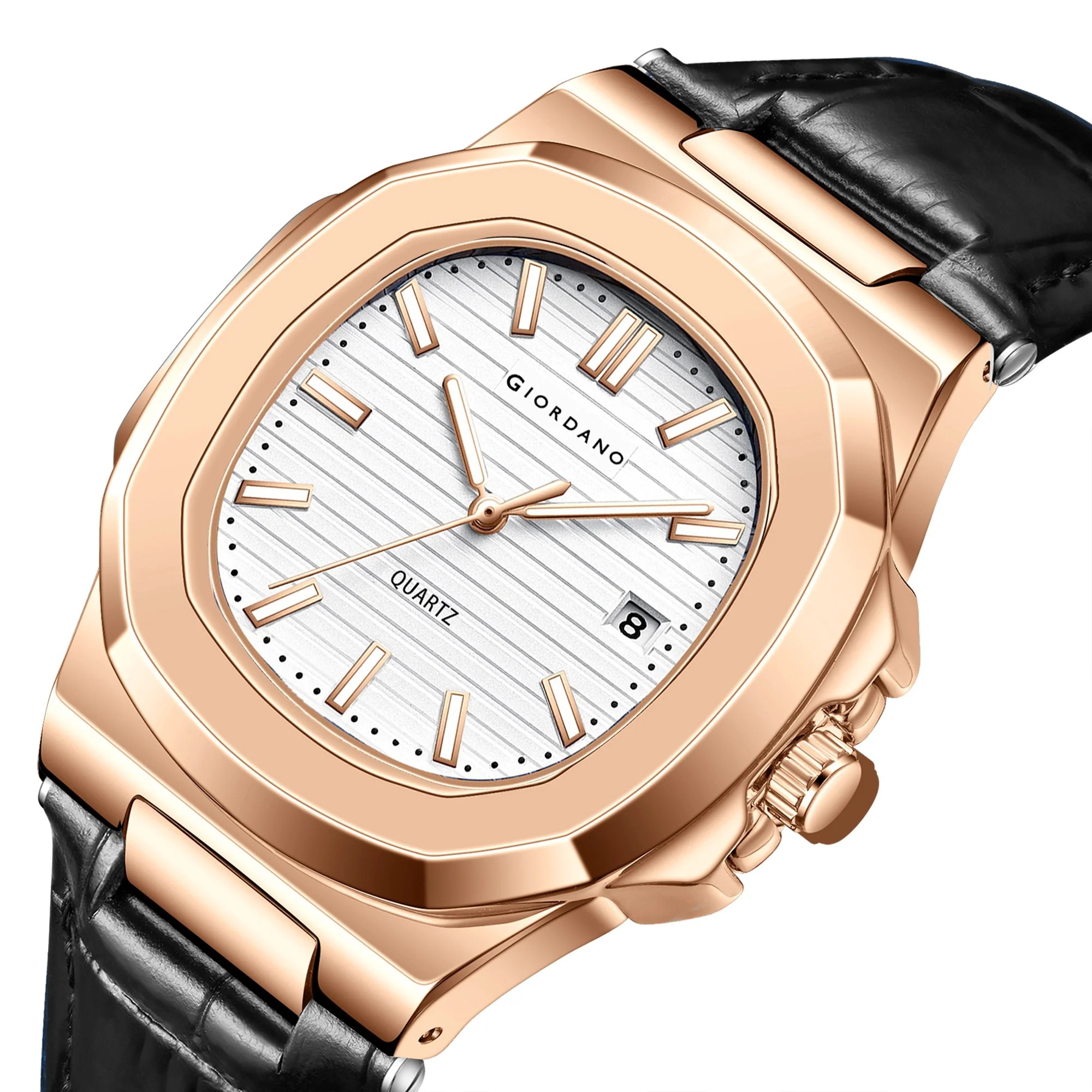 Giordano Analog Wrist Watch for Men Stylish Metal Strap with Water Resistant 3 Hand Mechanism for Men and Boys to Compliment Your Look/Ideal Gift for Male | GZ-50104-02 - Image 7