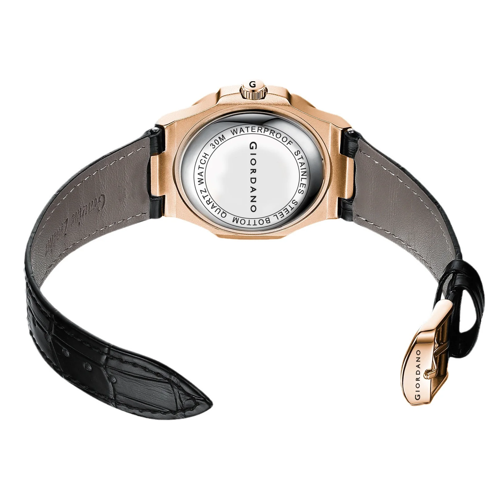 Giordano Analog Wrist Watch for Men Stylish Metal Strap with Water Resistant 3 Hand Mechanism for Men and Boys to Compliment Your Look/Ideal Gift for Male | GZ-50104-02 - Image 9