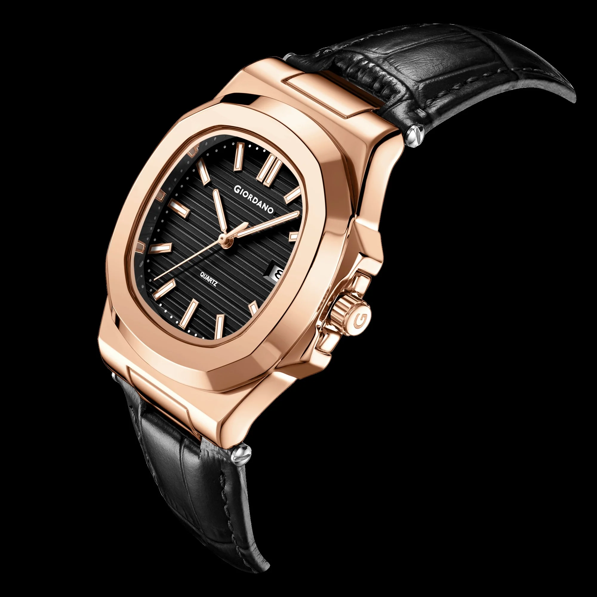 Giordano Analog Wrist Watch for Men Stylish Metal Strap with Water Resistant 3 Hand Mechanism for Men and Boys to Compliment Your Look/Ideal Gift for Male | GZ-50104-03 - Image 3