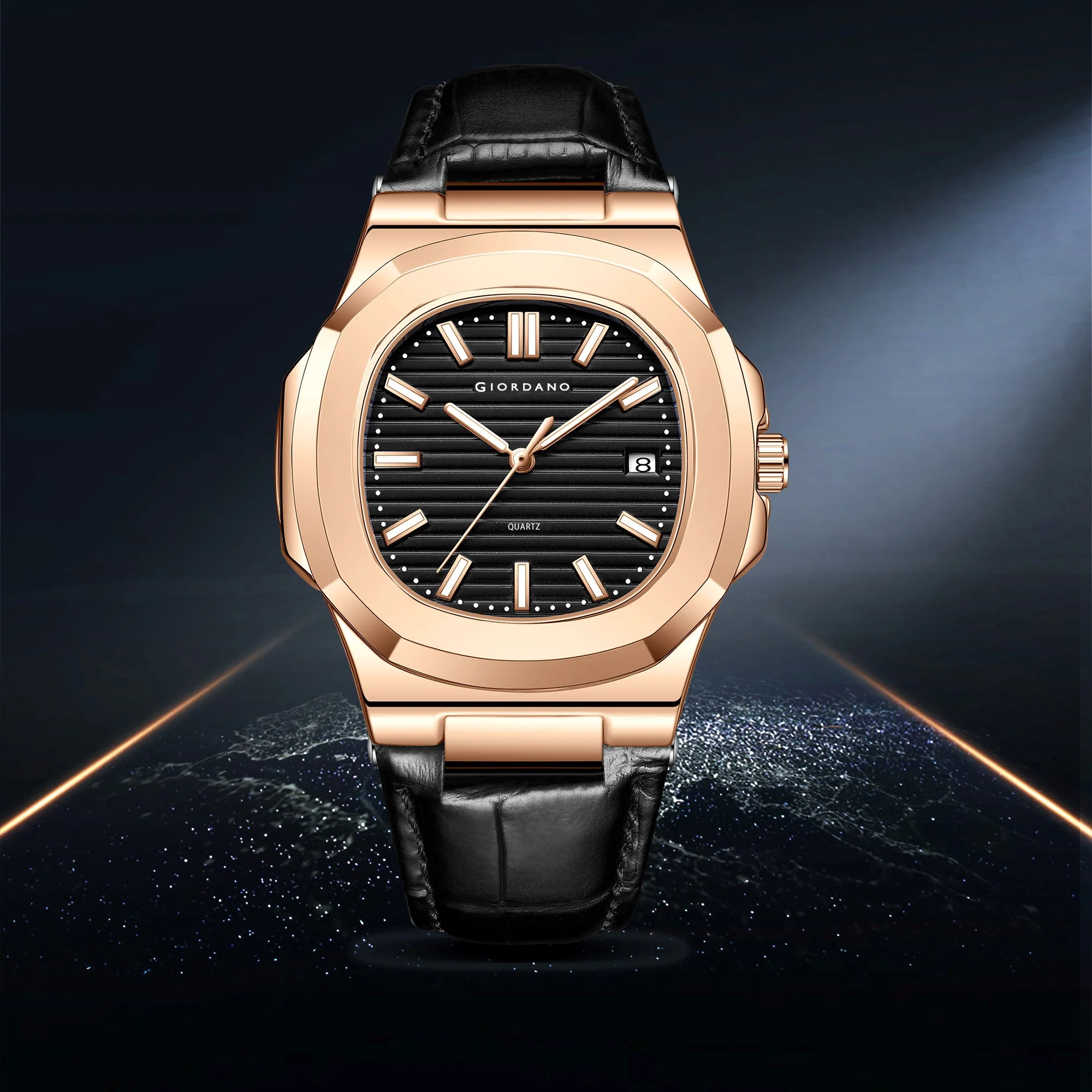 Giordano Analog Wrist Watch for Men Stylish Metal Strap with Water Resistant 3 Hand Mechanism for Men and Boys to Compliment Your Look/Ideal Gift for Male | GZ-50104-03 - Image 5
