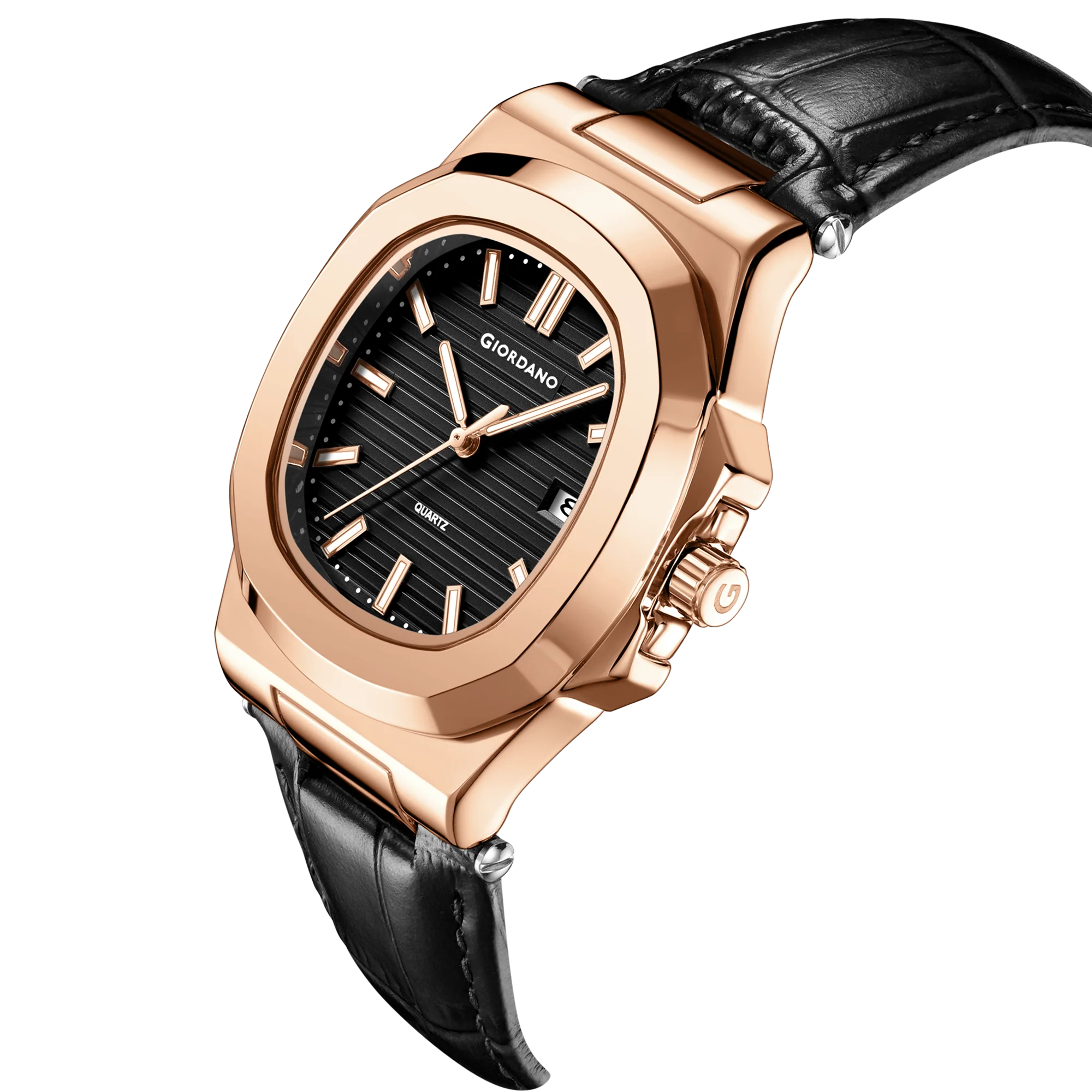 Giordano Analog Wrist Watch for Men Stylish Metal Strap with Water Resistant 3 Hand Mechanism for Men and Boys to Compliment Your Look/Ideal Gift for Male | GZ-50104-03 - Image 7