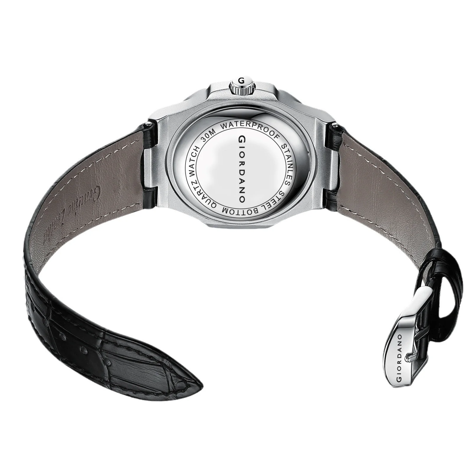 Giordano Analog Wrist Watch for Men Stylish Metal Strap with Water Resistant 3 Hand Mechanism for Men and Boys to Compliment Your Look/Ideal Gift for Male | GZ-50104-03 - Image 8