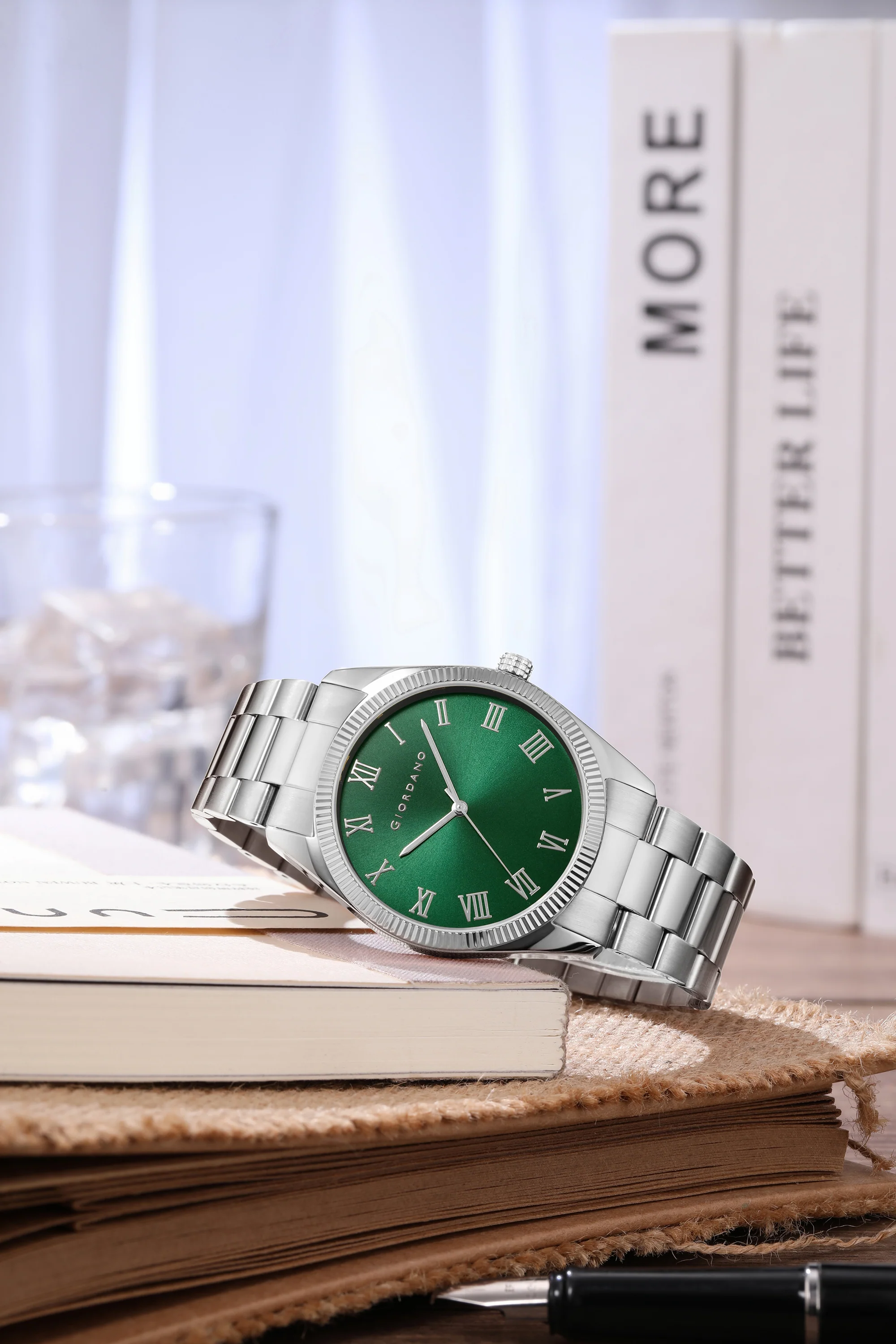 Giordano Analog Wrist Watch for Men Stylish Metal Strap with Water Resistant 3 Hand Mechanism for Men and Boys to Compliment Your Look/Ideal Gift for Male - GZ-50112-11 - Image 3