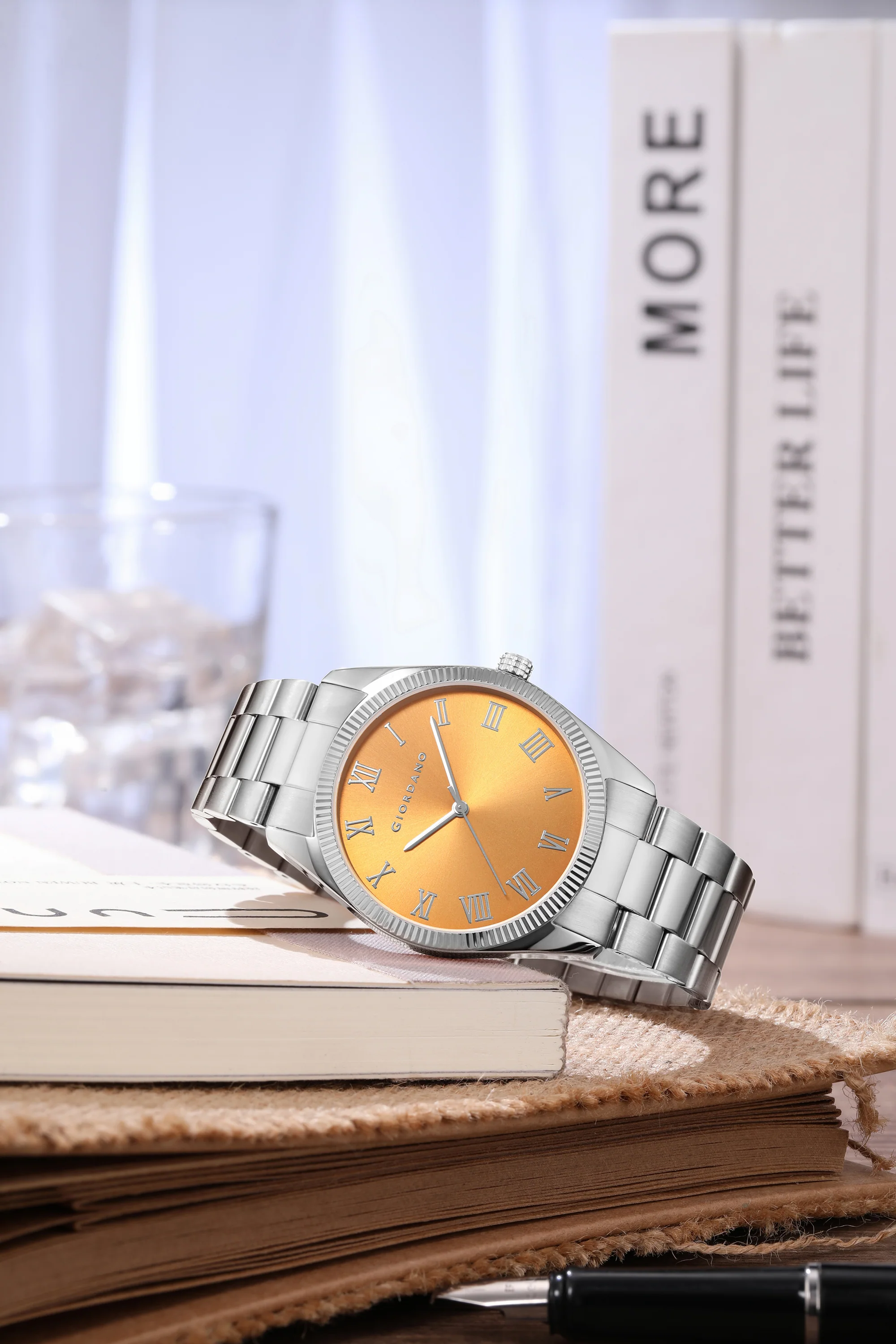 Giordano Analog Wrist Watch for Men Stylish Metal Strap with Water Resistant 3 Hand Mechanism for Men and Boys to Compliment Your Look/Ideal Gift for Male - GZ-50112-11A - Image 3