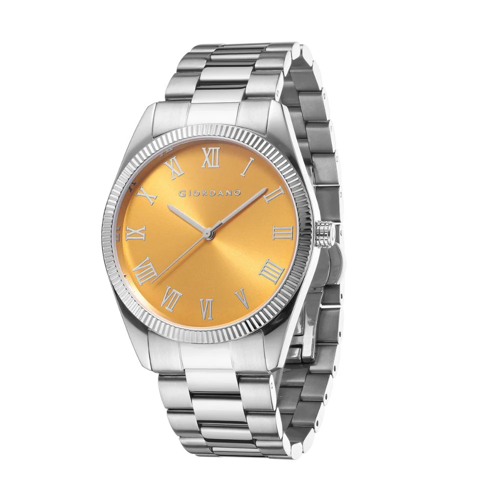 Giordano Analog Wrist Watch for Men Stylish Metal Strap with Water Resistant 3 Hand Mechanism for Men and Boys to Compliment Your Look/Ideal Gift for Male - GZ-50112-11A - Image 5