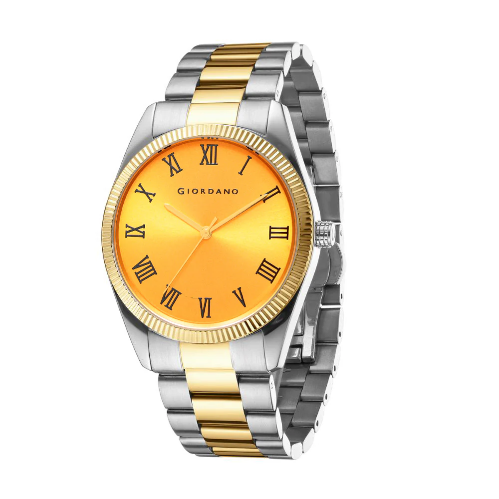 Giordano Analog Wrist Watch for Men Stylish Metal Strap with Water Resistant 3 Hand Mechanism for Men and Boys to Compliment Your Look/Ideal Gift for Male GZ-50112-11B - Image 5