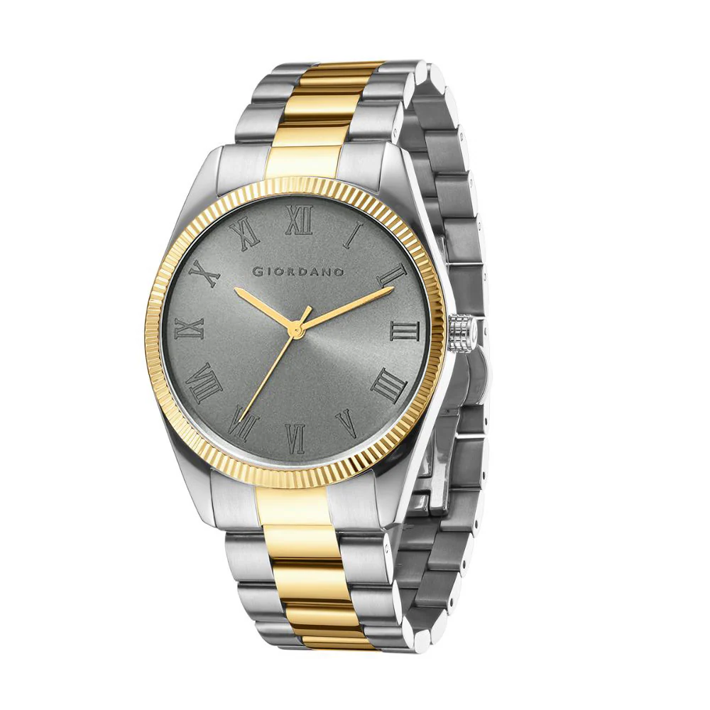 Giordano Analog Wrist Watch for Men Stylish Metal Strap with Water Resistant 3 Hand Mechanism for Men and Boys to Compliment Your Look/Ideal Gift for Male - GZ-50112-11C - Image 5