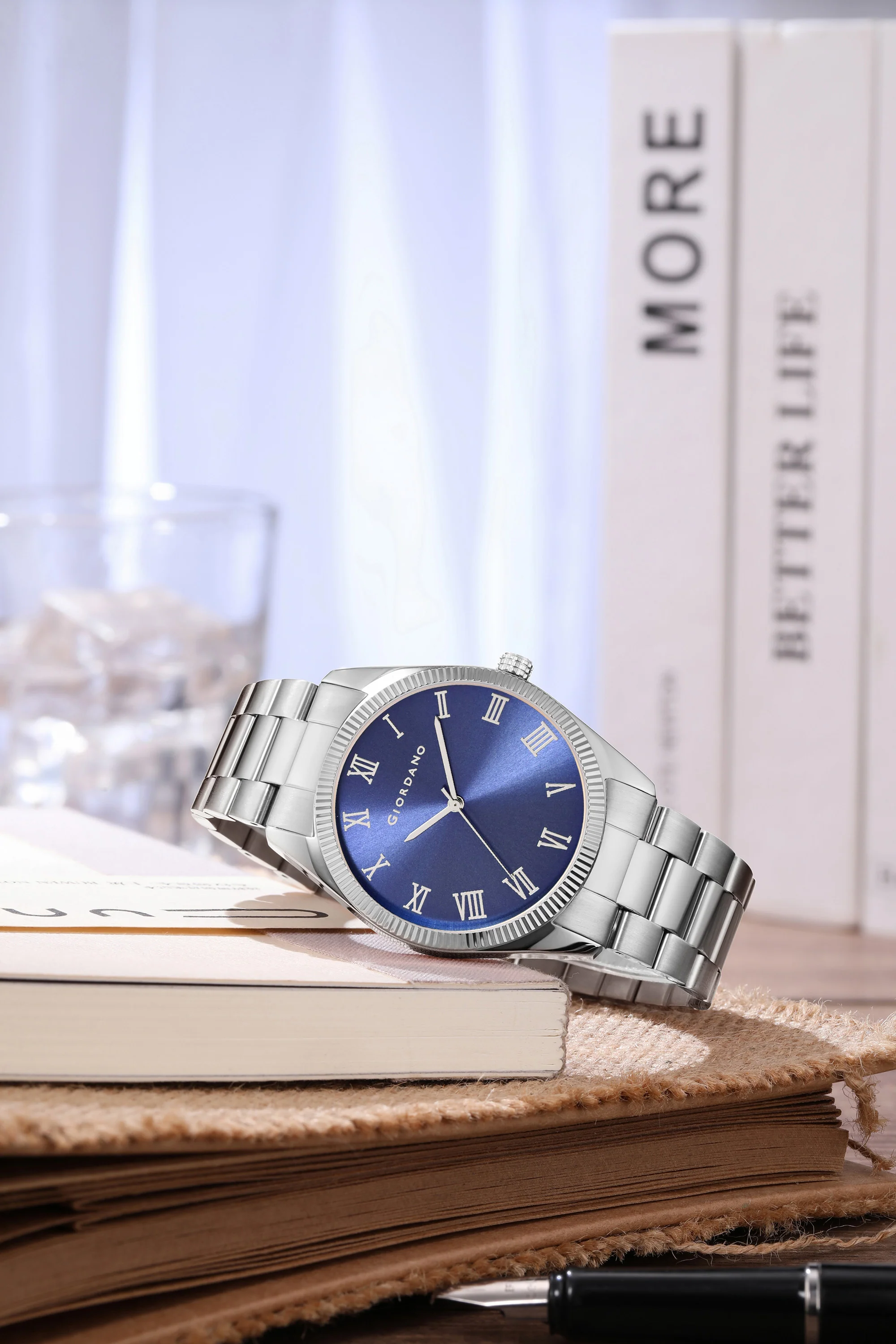 Giordano Analog Wrist Watch for Men Stylish Metal Strap with Water Resistant 3 Hand Mechanism for Men and Boys to Compliment Your Look/Ideal Gift for Male - GZ-50112-22 - Image 3