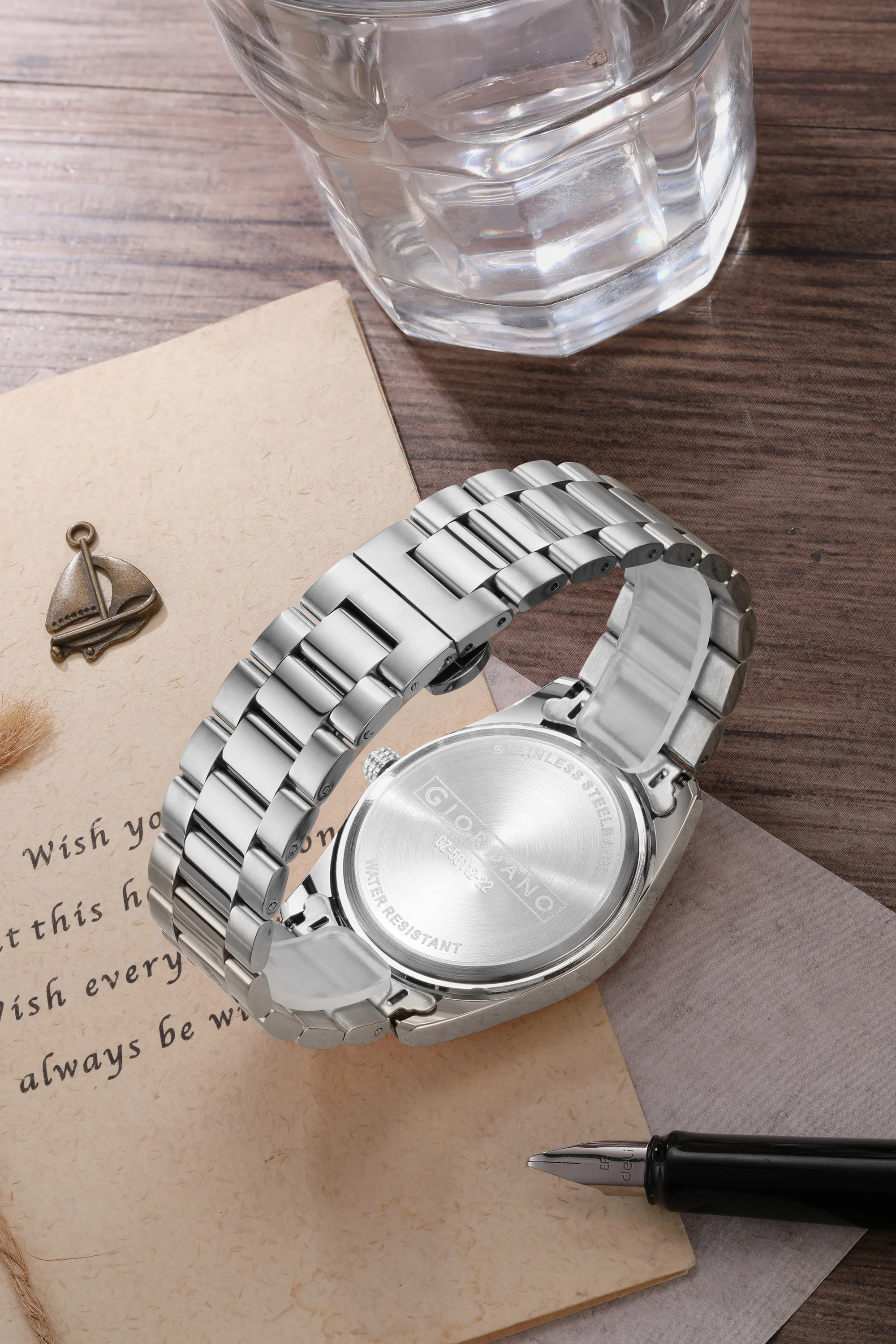 Giordano Analog Wrist Watch for Men Stylish Metal Strap with Water Resistant 3 Hand Mechanism for Men and Boys to Compliment Your Look/Ideal Gift for Male - GZ-50112-22 - Image 4