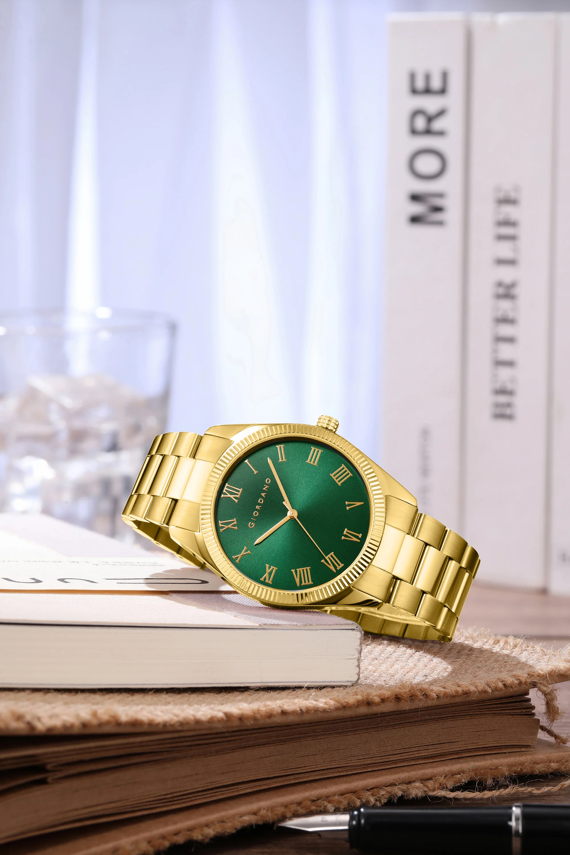Giordano Analog Wrist Watch for Men Stylish Metal Strap with Water Resistant 3 Hand Mechanism for Men and Boys to Compliment Your Look/Ideal Gift for Male - GZ-50112-33 - Image 3