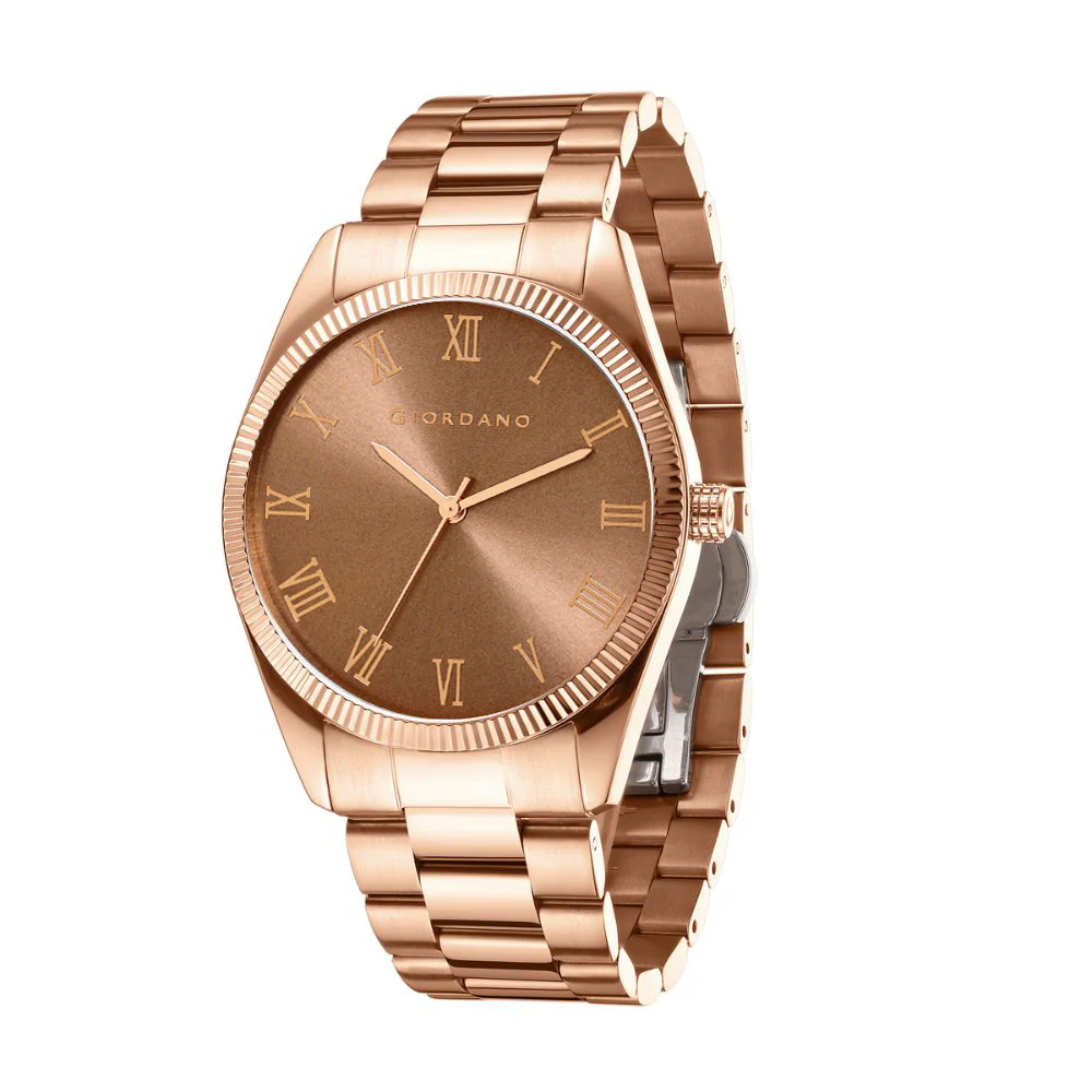 Giordano Analog Wrist Watch for Men Stylish Metal Strap with Water Resistant 3 Hand Mechanism for Men and Boys to Compliment Your Look/Ideal Gift for Male - GZ-50112-44 - Image 6