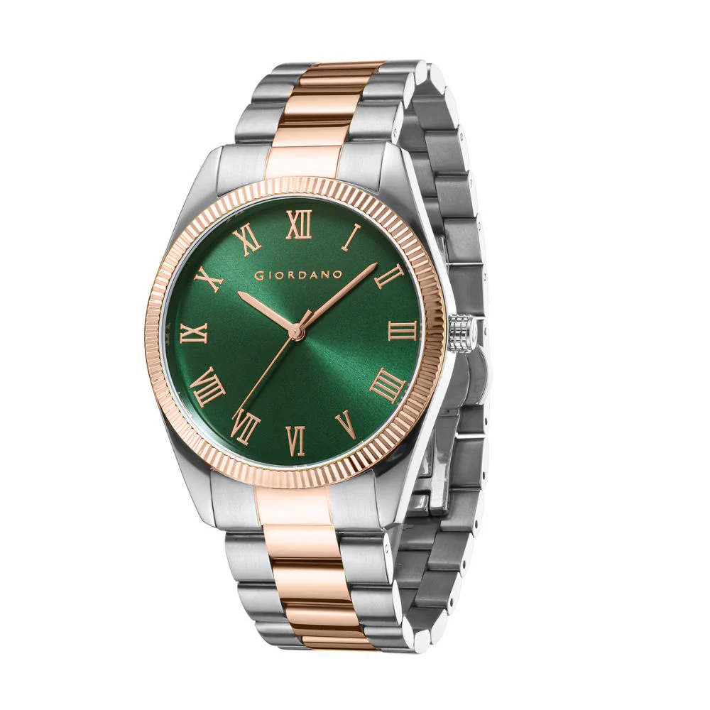 Giordano Analog Wrist Watch for Men Stylish Metal Strap with Water Resistant 3 Hand Mechanism for Men and Boys to Compliment Your Look/Ideal Gift for Male - GZ-50112-55 - Image 5
