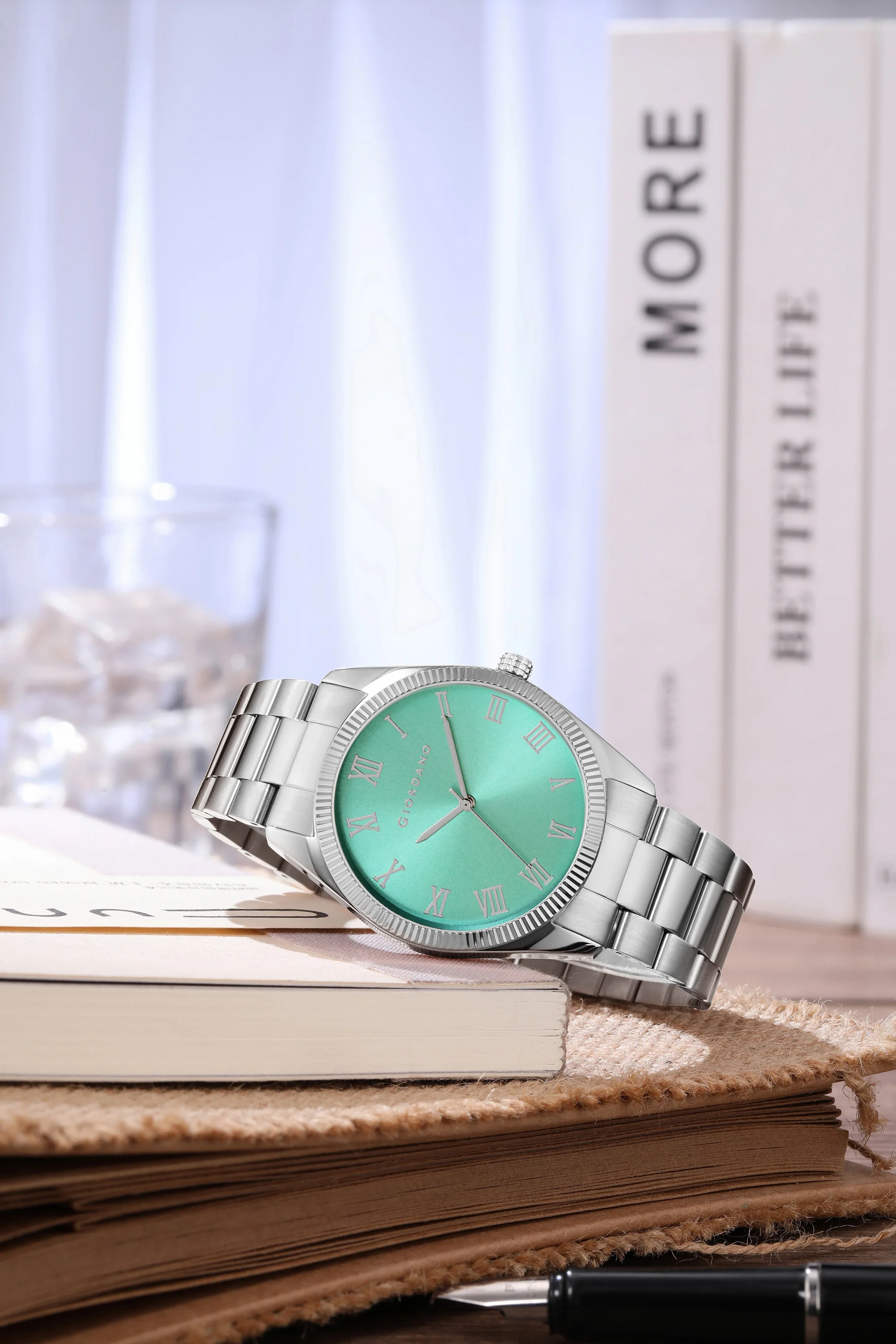 Giordano Analog Wrist Watch for Men Stylish Metal Strap with Water Resistant 3 Hand Mechanism for Men and Boys to Compliment Your Look/Ideal Gift for Male - GZ-50112-99 - Image 3
