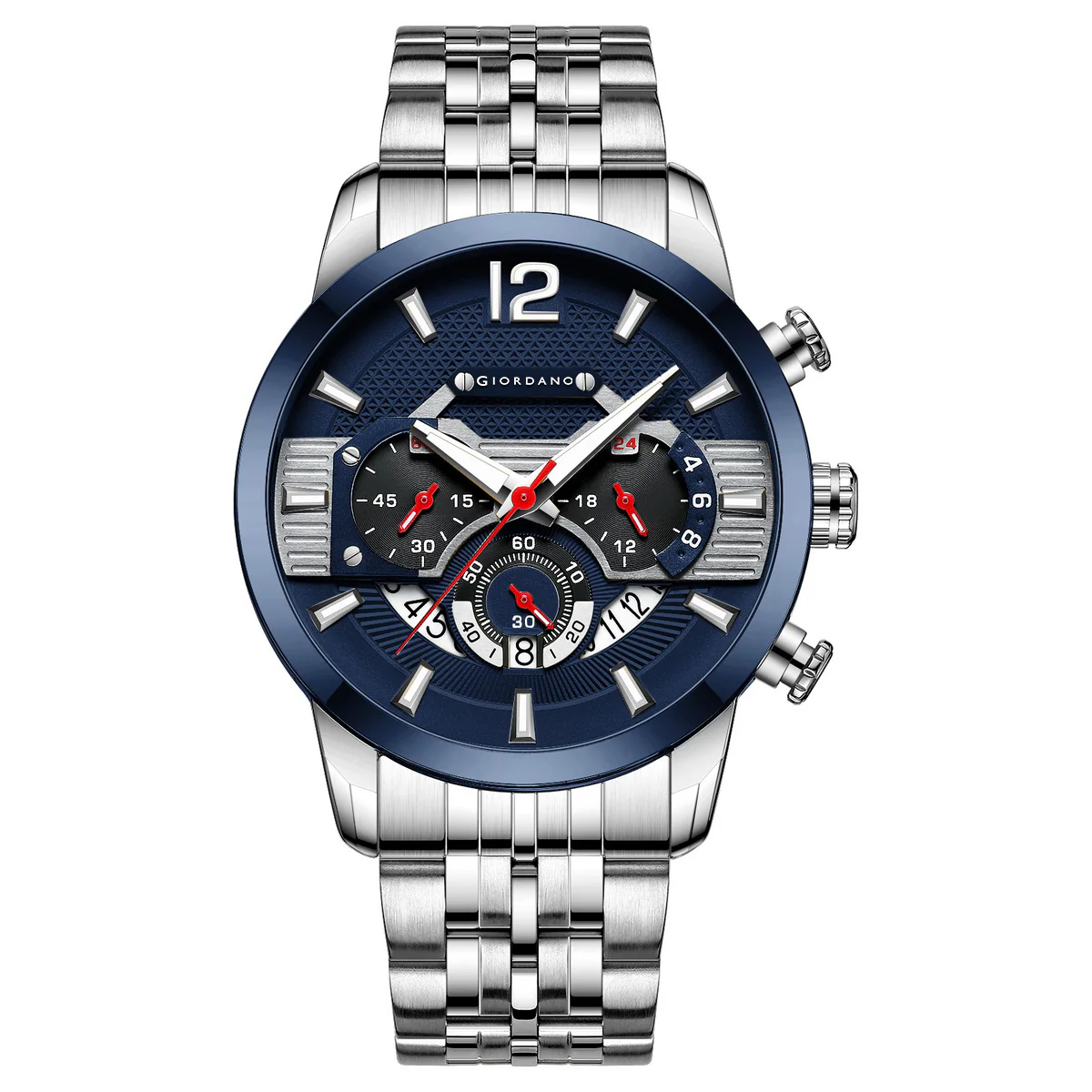 Giordano Analog Wrist Watch for Men Stylish Metal Strap with Water Resistant Multifunction Mechanism Watch GZ-50032-11 - Image 6