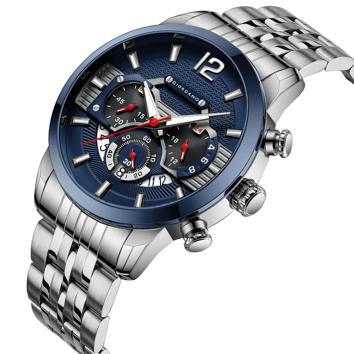 Giordano Analog Wrist Watch for Men Stylish Metal Strap with Water Resistant Multifunction Mechanism Watch GZ-50032-11 - Image 8