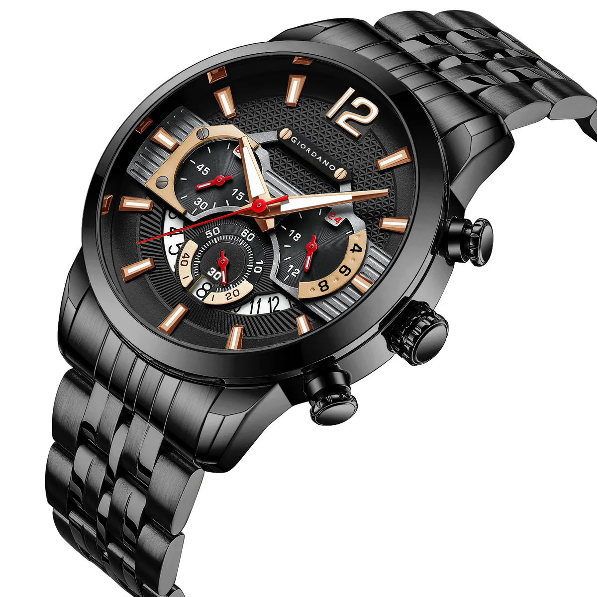 Giordano Analog Wrist Watch for Men Stylish Metal Strap with Water Resistant Multifunction Mechanism Watch GZ-50032-22 - Image 8
