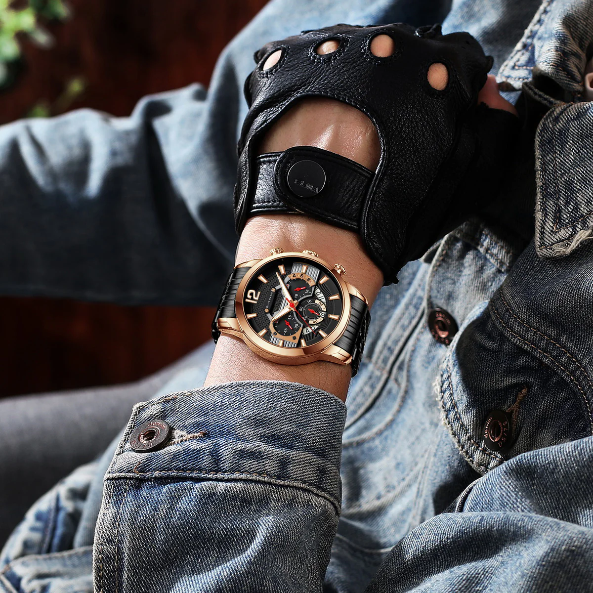 Giordano Analog Wrist Watch for Men Stylish Metal Strap with Water Resistant Multifunction Mechanism Watch GZ-50032-33 - Image 2