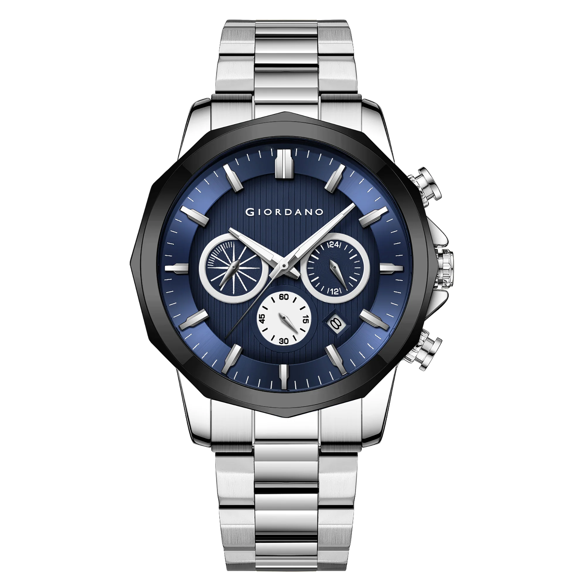 Giordano Analog Wrist Watch for Men Stylish Metal Strap with Water Resistant Multifunction Mechanism Watch GZ-50036-11 - Image 6