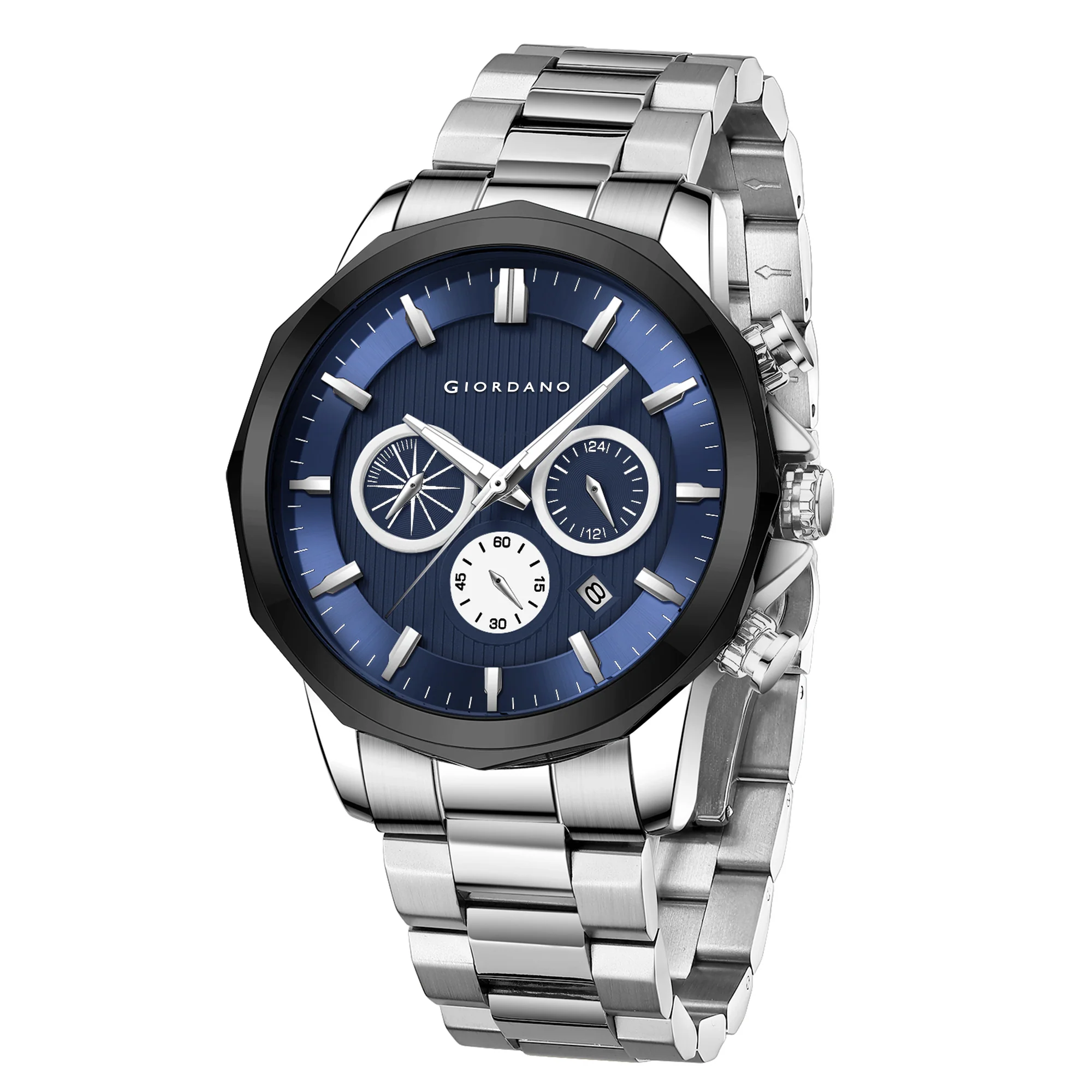 Giordano Analog Wrist Watch for Men Stylish Metal Strap with Water Resistant Multifunction Mechanism Watch GZ-50036-11 - Image 7