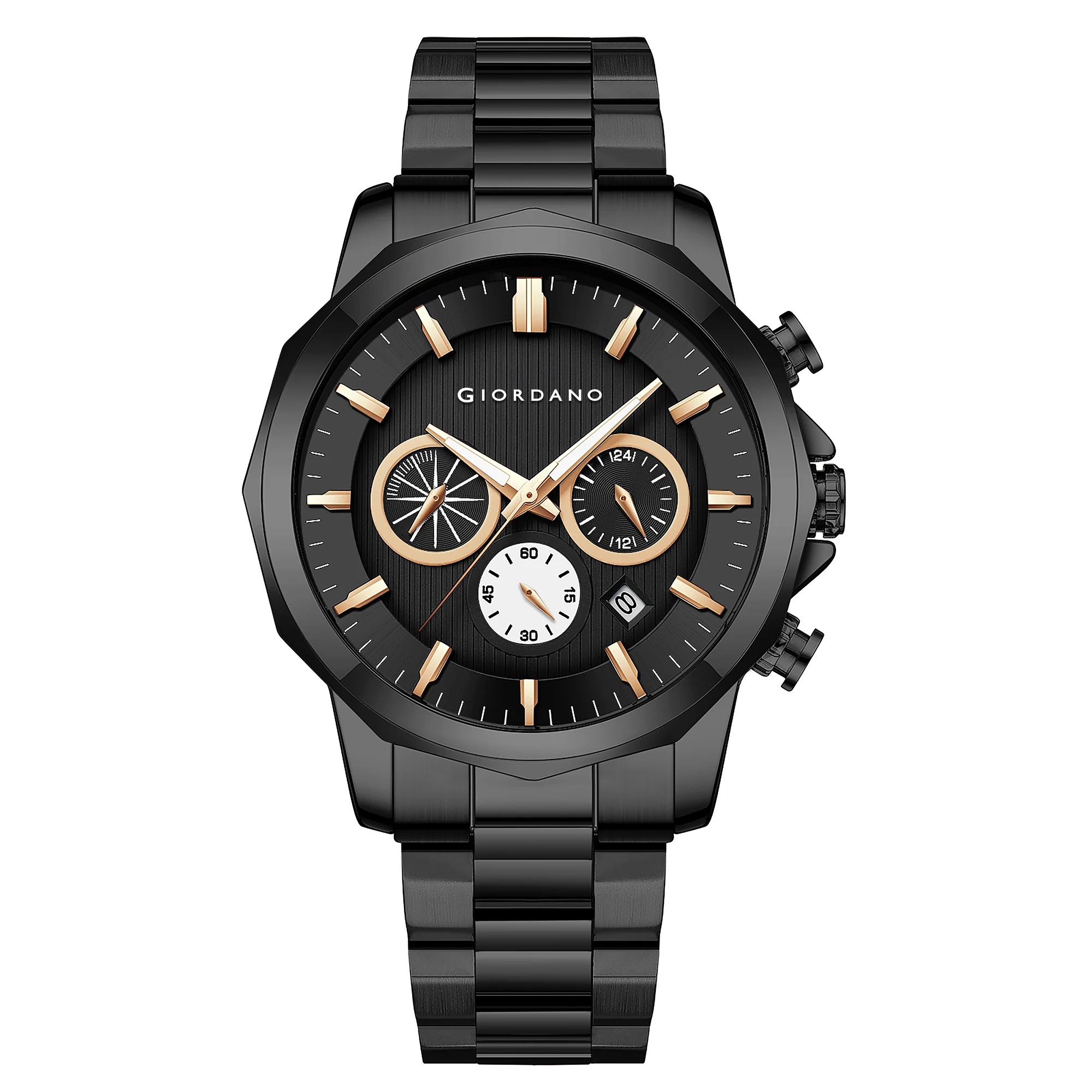 Giordano Analog Wrist Watch for Men Stylish Metal Strap with Water Resistant Multifunction Mechanism Watch GZ-50036-22 - Image 6