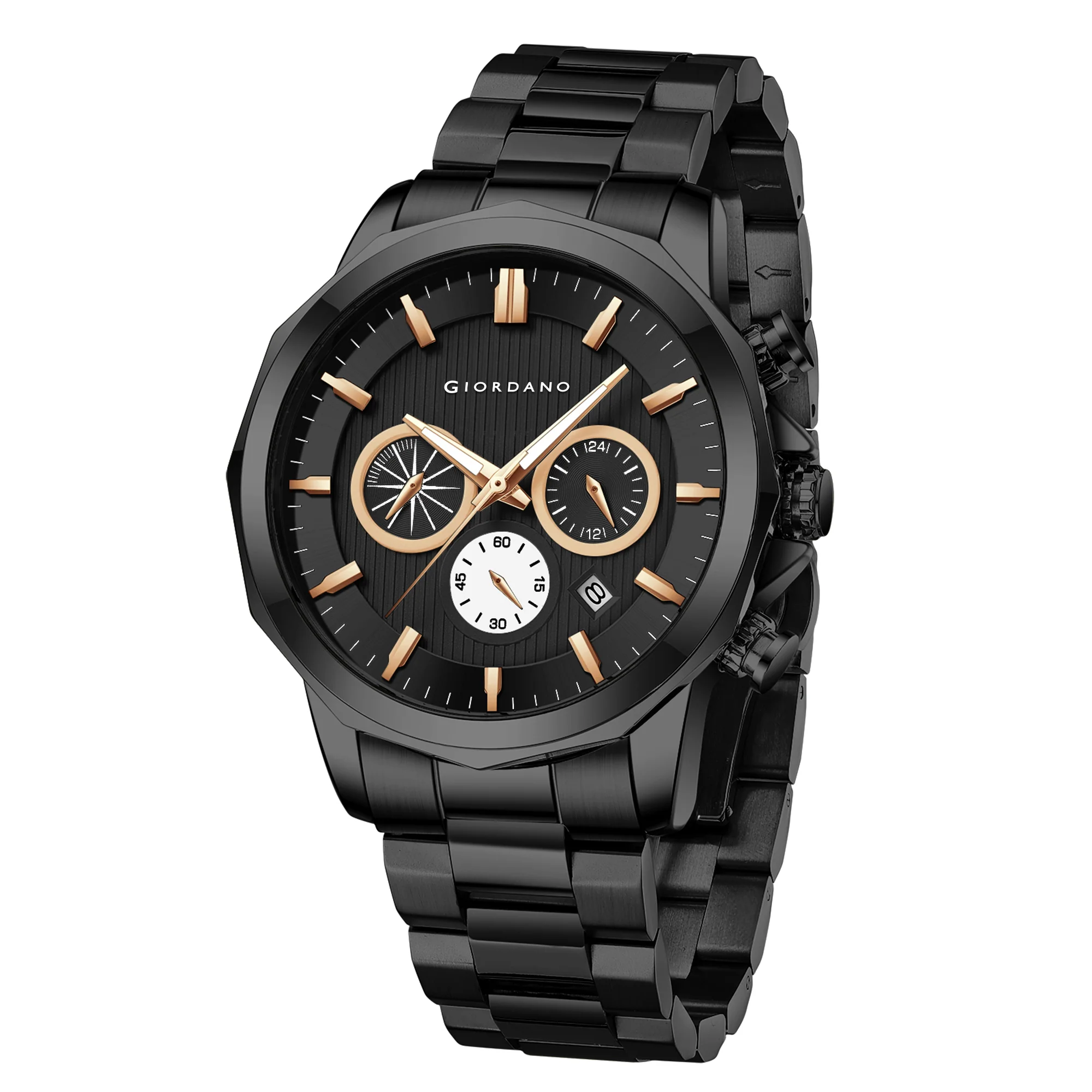 Giordano Analog Wrist Watch for Men Stylish Metal Strap with Water Resistant Multifunction Mechanism Watch GZ-50036-22 - Image 7
