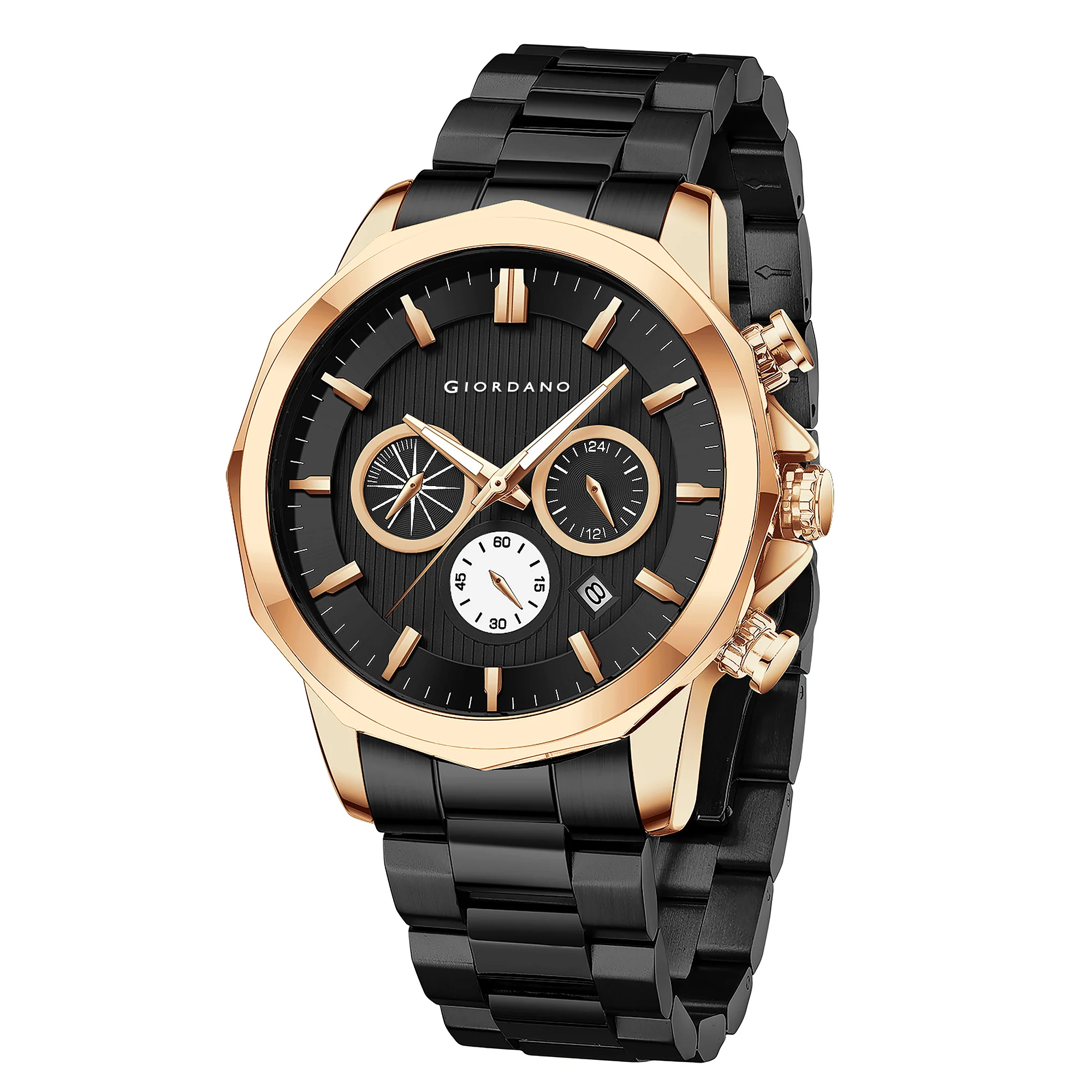 Giordano Analog Wrist Watch for Men Stylish Metal Strap with Water Resistant Multifunction Mechanism Watch GZ-50036-33 - Image 7