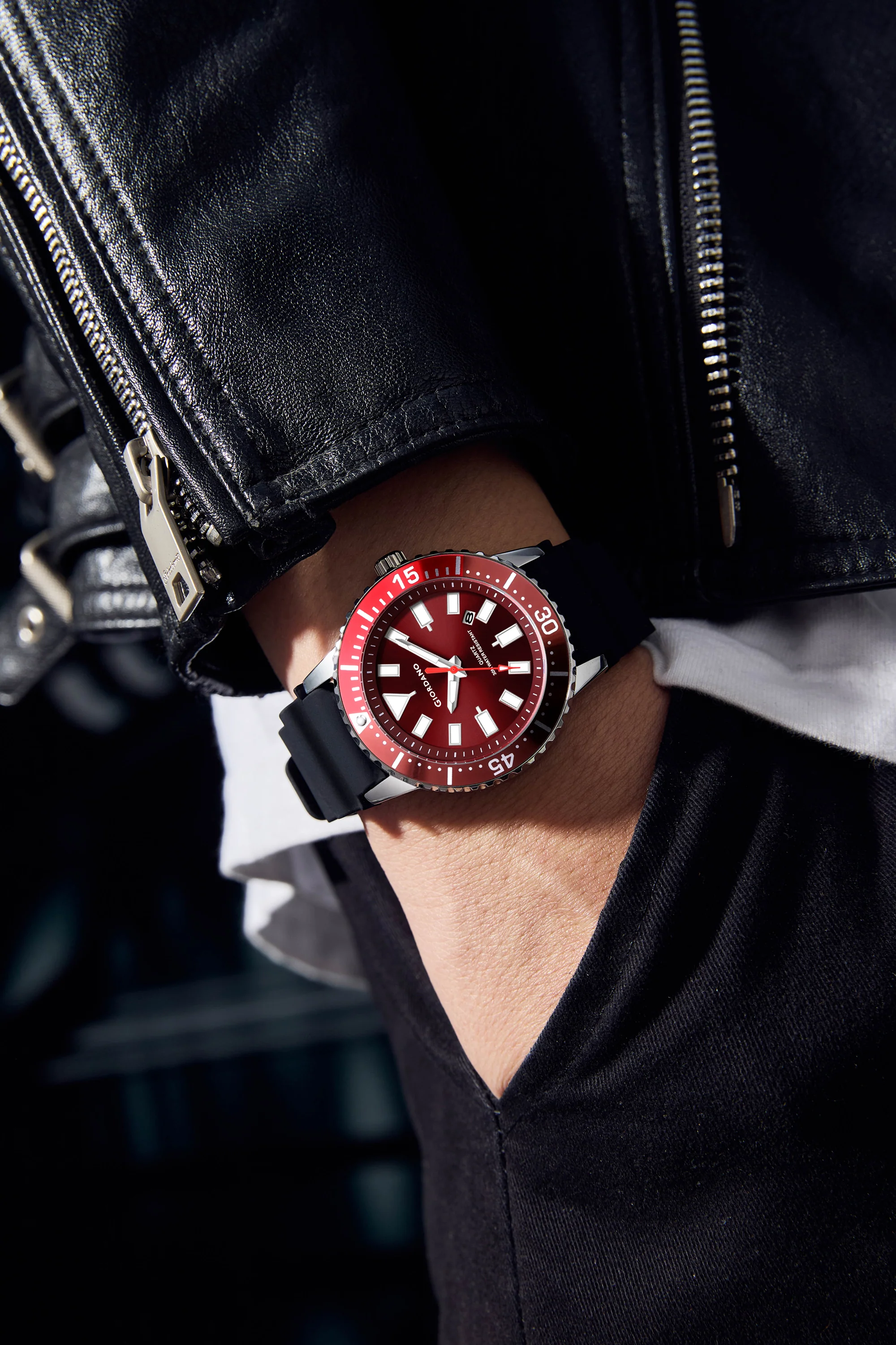 Giordano Analog Wrist Watch for Men Stylish Silicon Strap with Water Resistant 3 Hand Mechanism for Men and Boys to Compliment Your Look/Ideal Gift for Male | GZ-50103-01 - Image 3