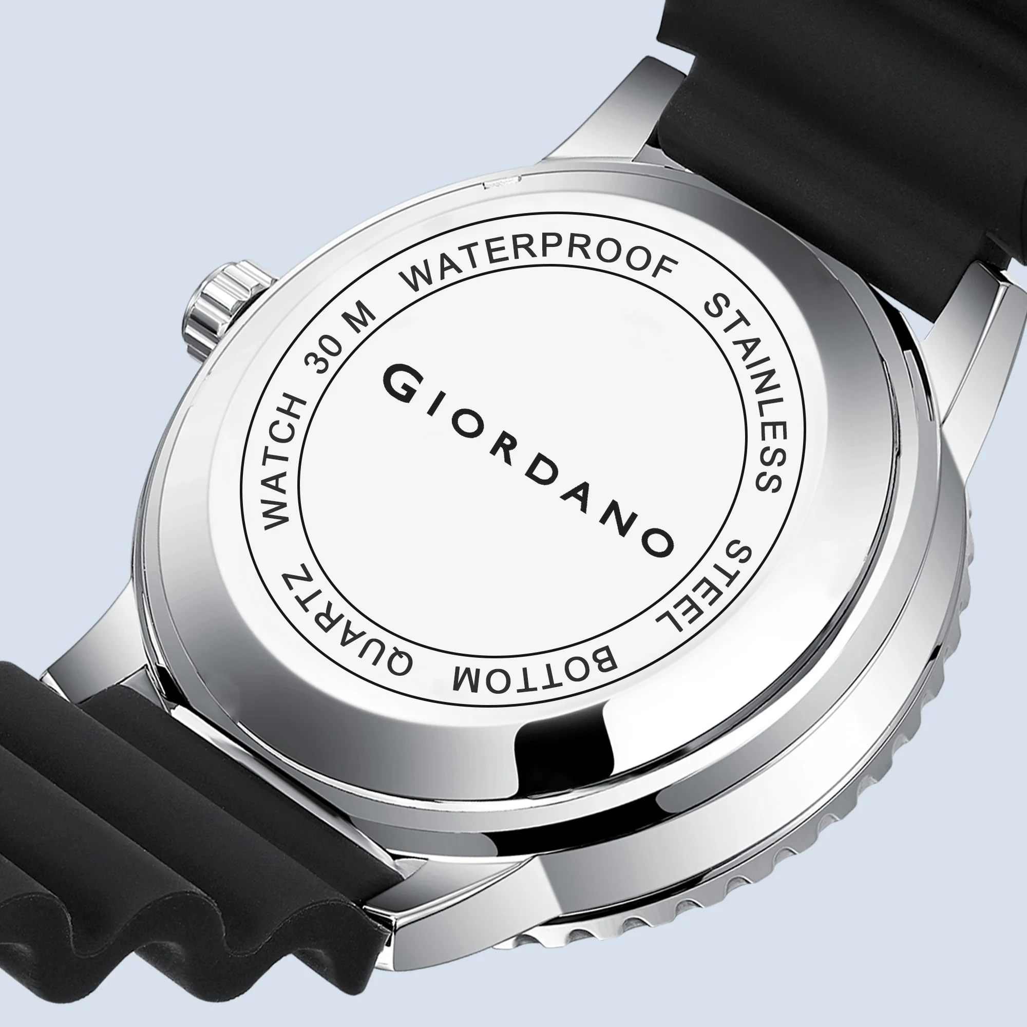 Giordano Analog Wrist Watch for Men Stylish Silicon Strap with Water Resistant 3 Hand Mechanism for Men and Boys to Compliment Your Look/Ideal Gift for Male | GZ-50103-02 - Image 8