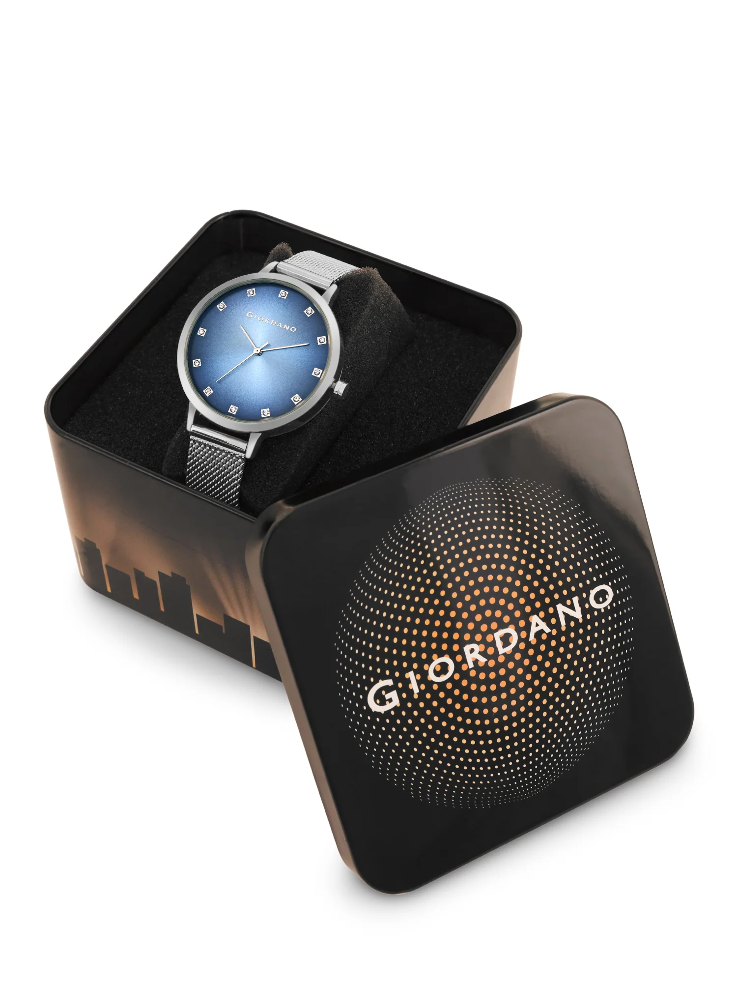 Giordano Analog Wrist Watch for Women Stylish Metal Strap with Water Resistant 3 Hand Mechanism for Girls & Ladies to Compliment Your Look/Ideal Gift for Female - GD-4208-11 - Image 9