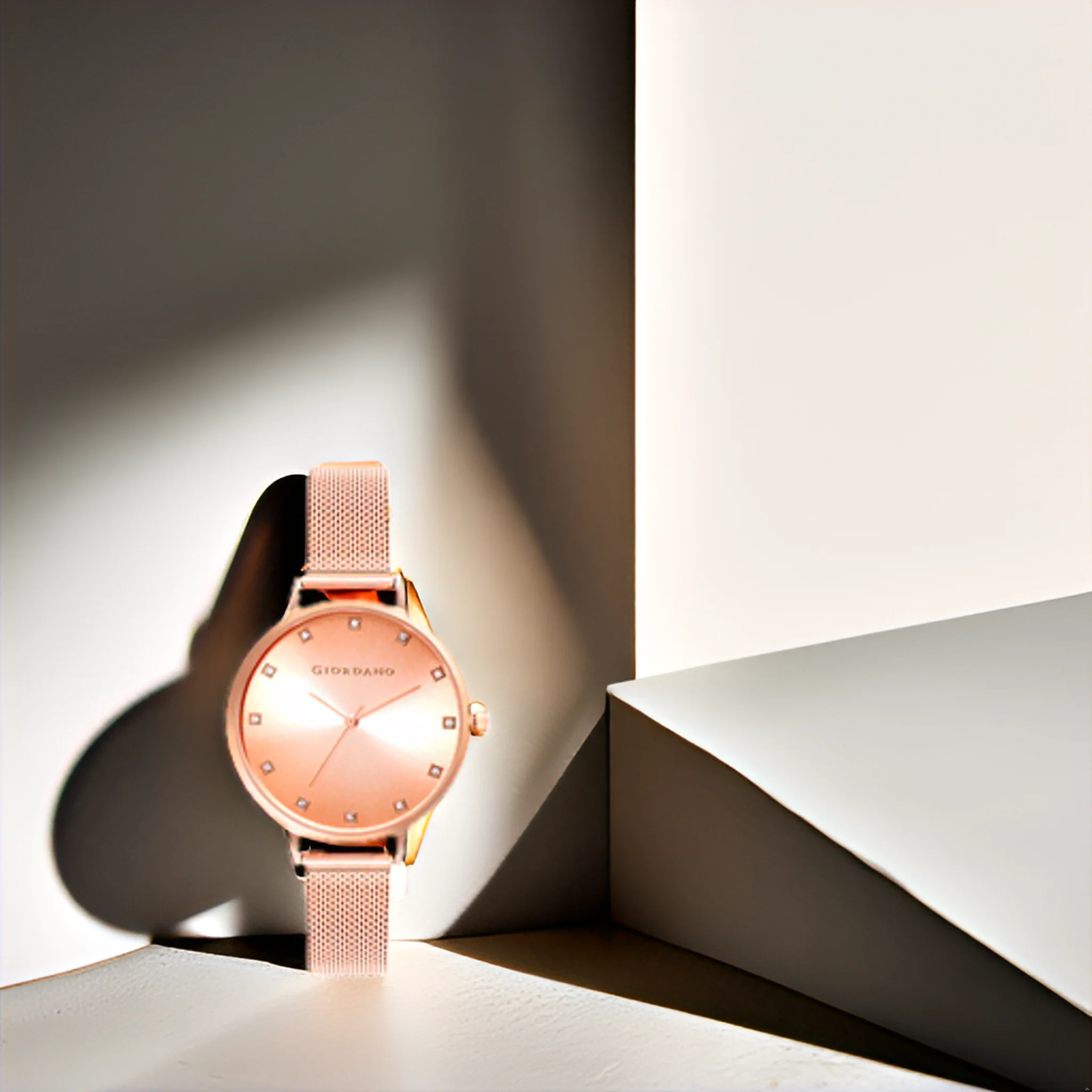 Giordano Analog Wrist Watch for Women Stylish Metal Strap with Water Resistant 3 Hand Mechanism for Girls & Ladies to Compliment Your Look/Ideal Gift for Female - GD-4208-22 - Image 2