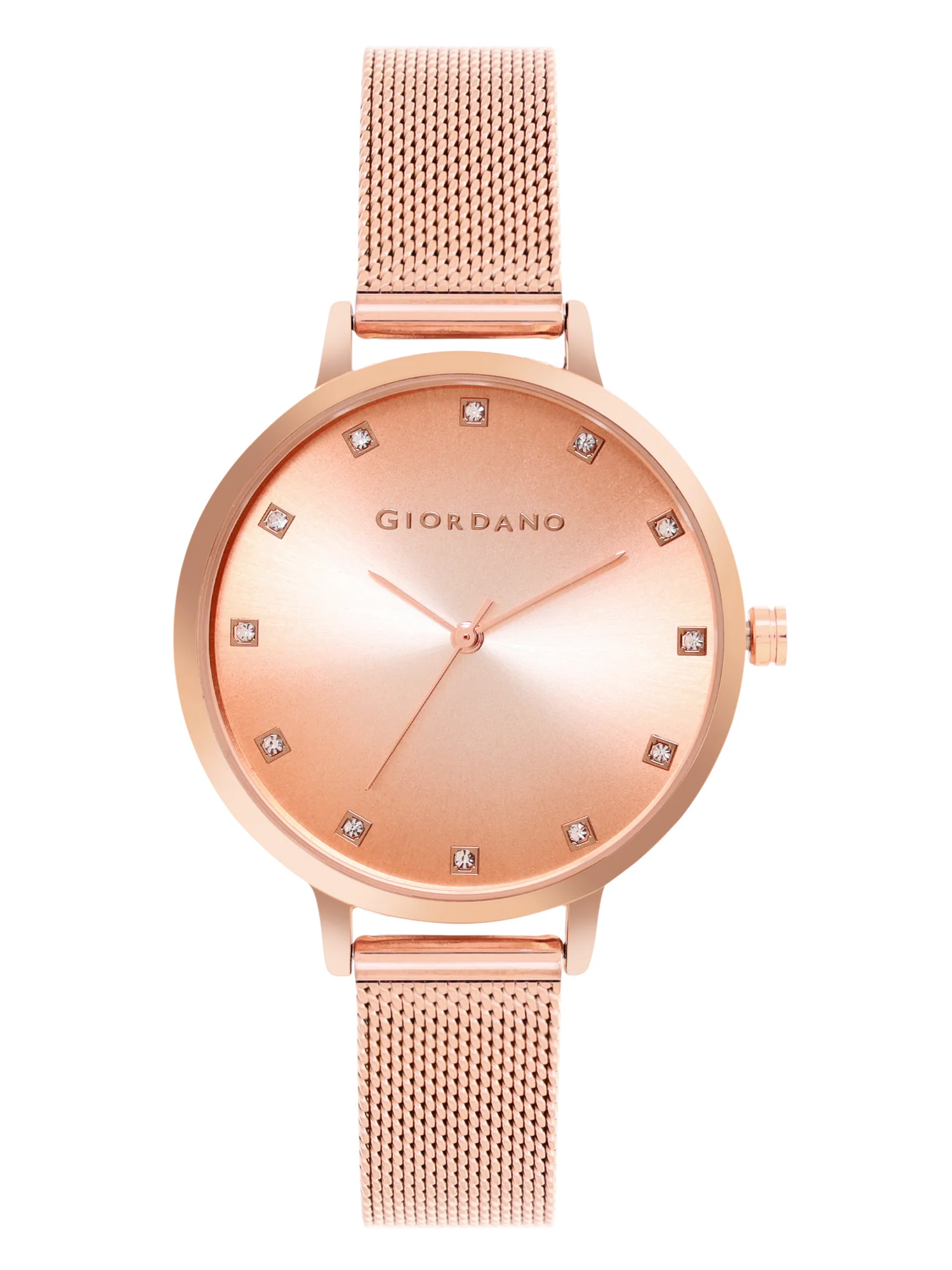 Giordano Analog Wrist Watch for Women Stylish Metal Strap with Water Resistant 3 Hand Mechanism for Girls & Ladies to Compliment Your Look/Ideal Gift for Female - GD-4208-22 - Image 4