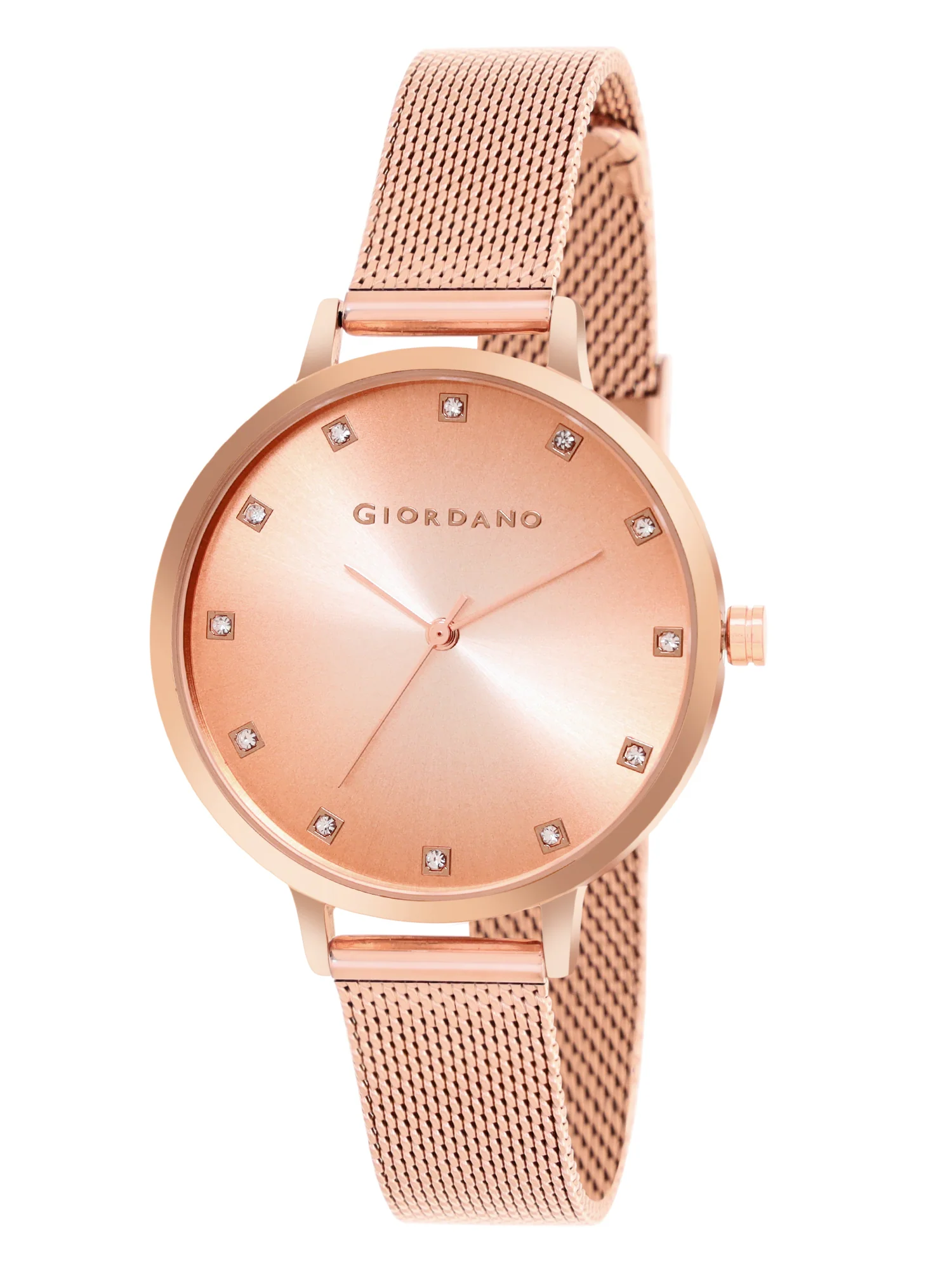 Giordano Analog Wrist Watch for Women Stylish Metal Strap with Water Resistant 3 Hand Mechanism for Girls & Ladies to Compliment Your Look/Ideal Gift for Female - GD-4208-22 - Image 5