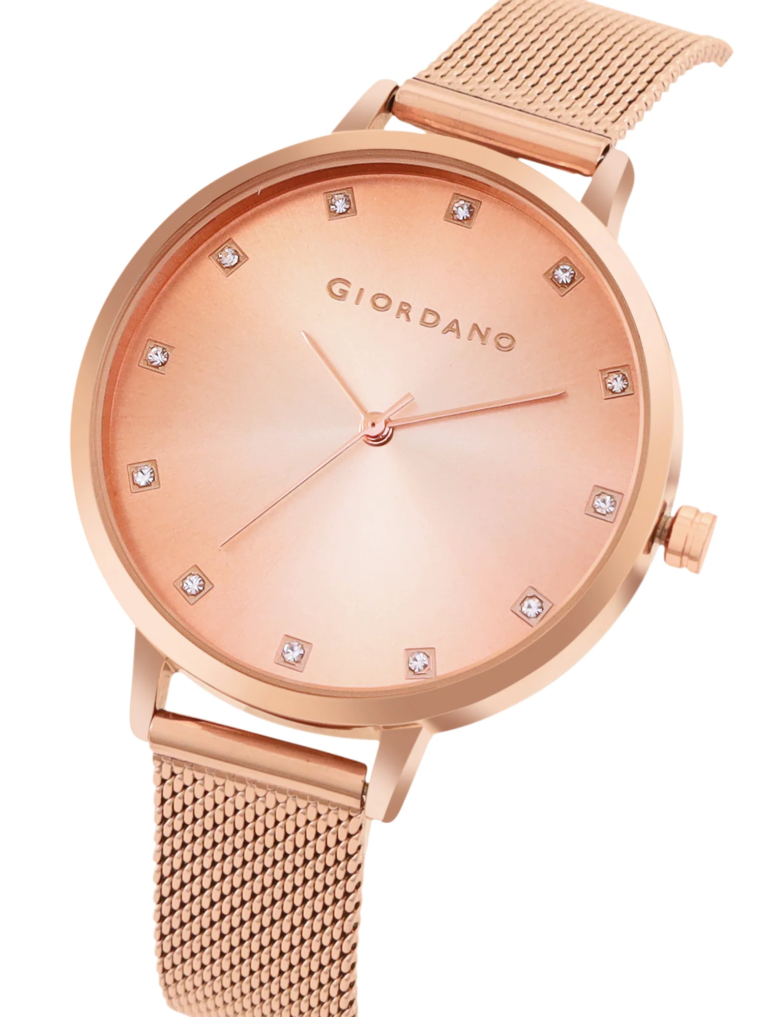 Giordano Analog Wrist Watch for Women Stylish Metal Strap with Water Resistant 3 Hand Mechanism for Girls & Ladies to Compliment Your Look/Ideal Gift for Female - GD-4208-22 - Image 6