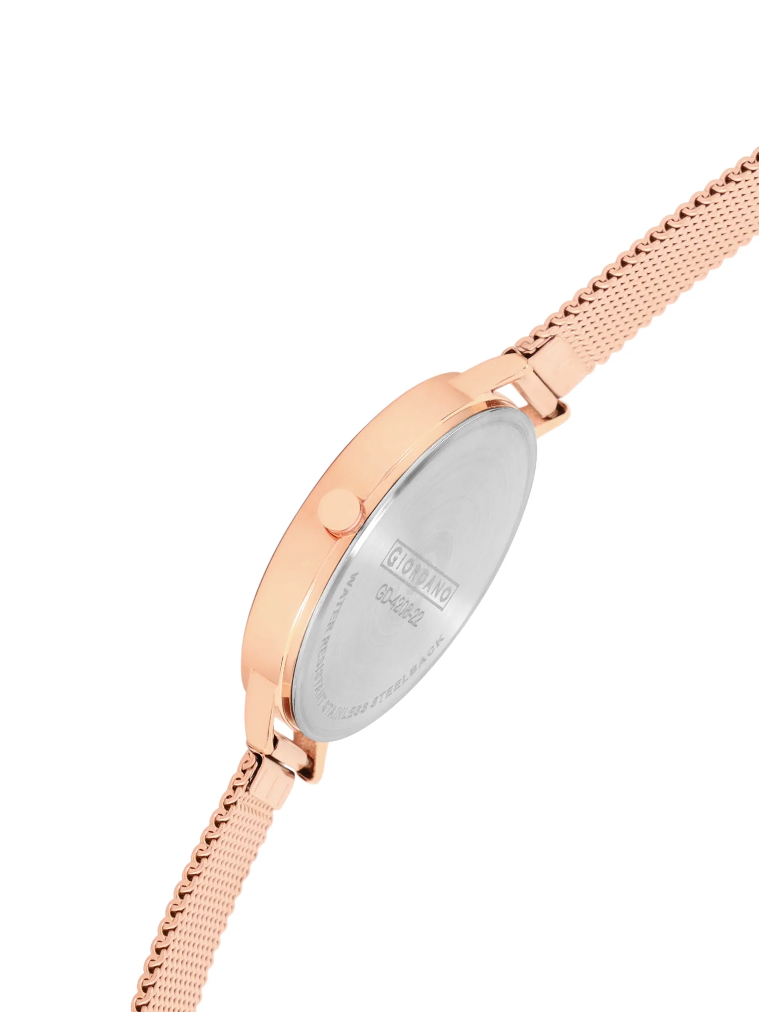 Giordano Analog Wrist Watch for Women Stylish Metal Strap with Water Resistant 3 Hand Mechanism for Girls & Ladies to Compliment Your Look/Ideal Gift for Female - GD-4208-22 - Image 7