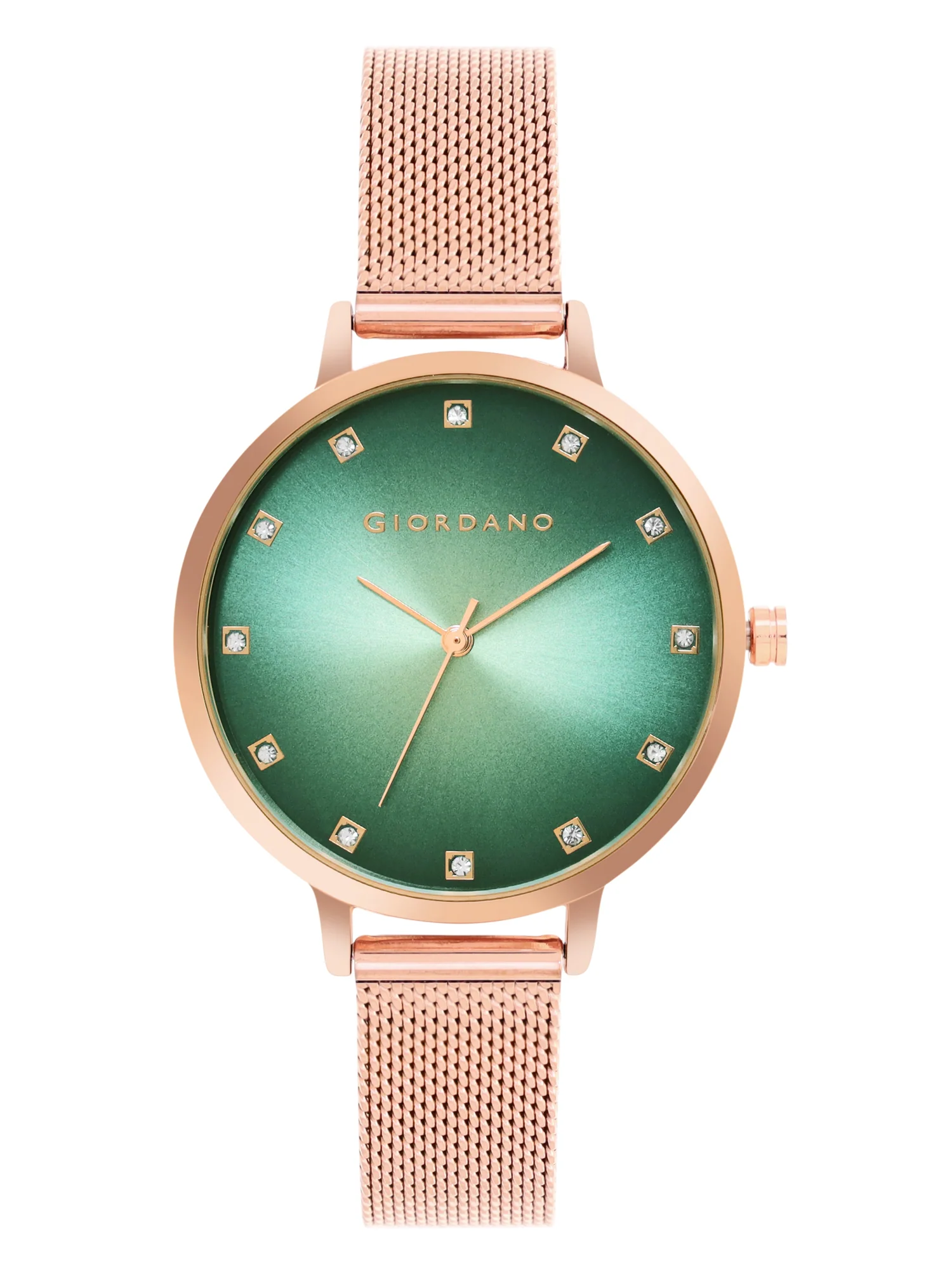 Giordano Analog Wrist Watch for Women Stylish Metal Strap with Water Resistant 3 Hand Mechanism for Girls & Ladies to Compliment Your Look/Ideal Gift for Female - GD-4208-33 - Image 4