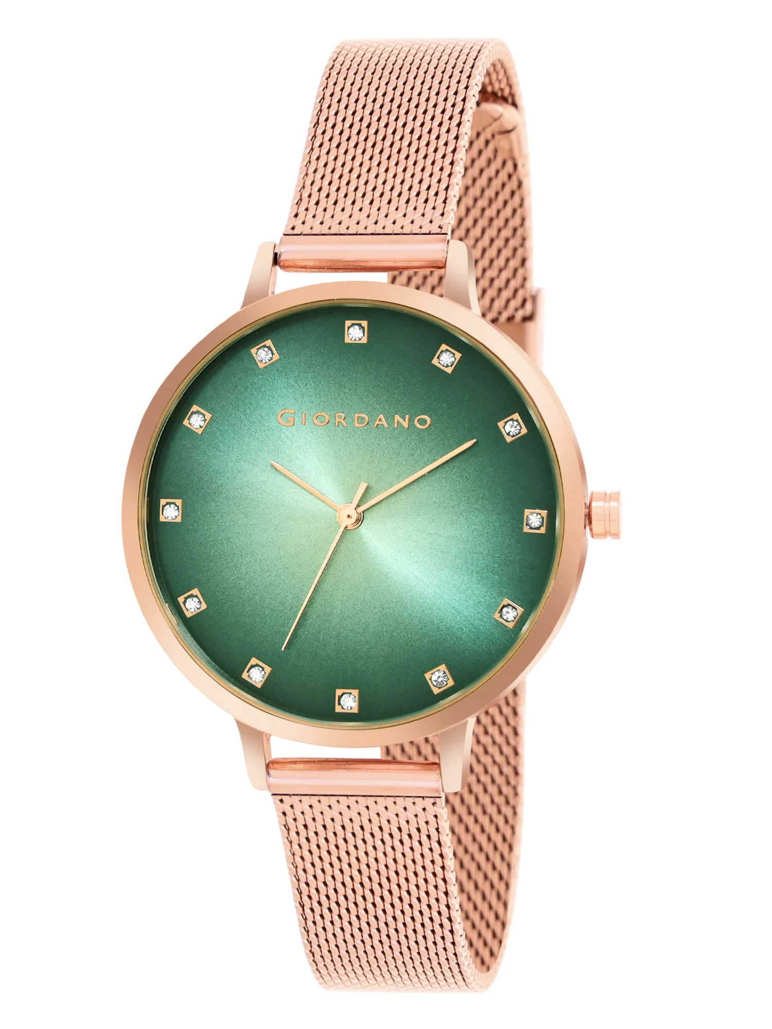 Giordano Analog Wrist Watch for Women Stylish Metal Strap with Water Resistant 3 Hand Mechanism for Girls & Ladies to Compliment Your Look/Ideal Gift for Female - GD-4208-33 - Image 5