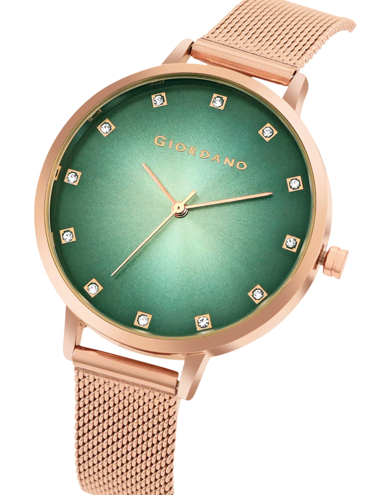 Giordano Analog Wrist Watch for Women Stylish Metal Strap with Water Resistant 3 Hand Mechanism for Girls & Ladies to Compliment Your Look/Ideal Gift for Female - GD-4208-33 - Image 6