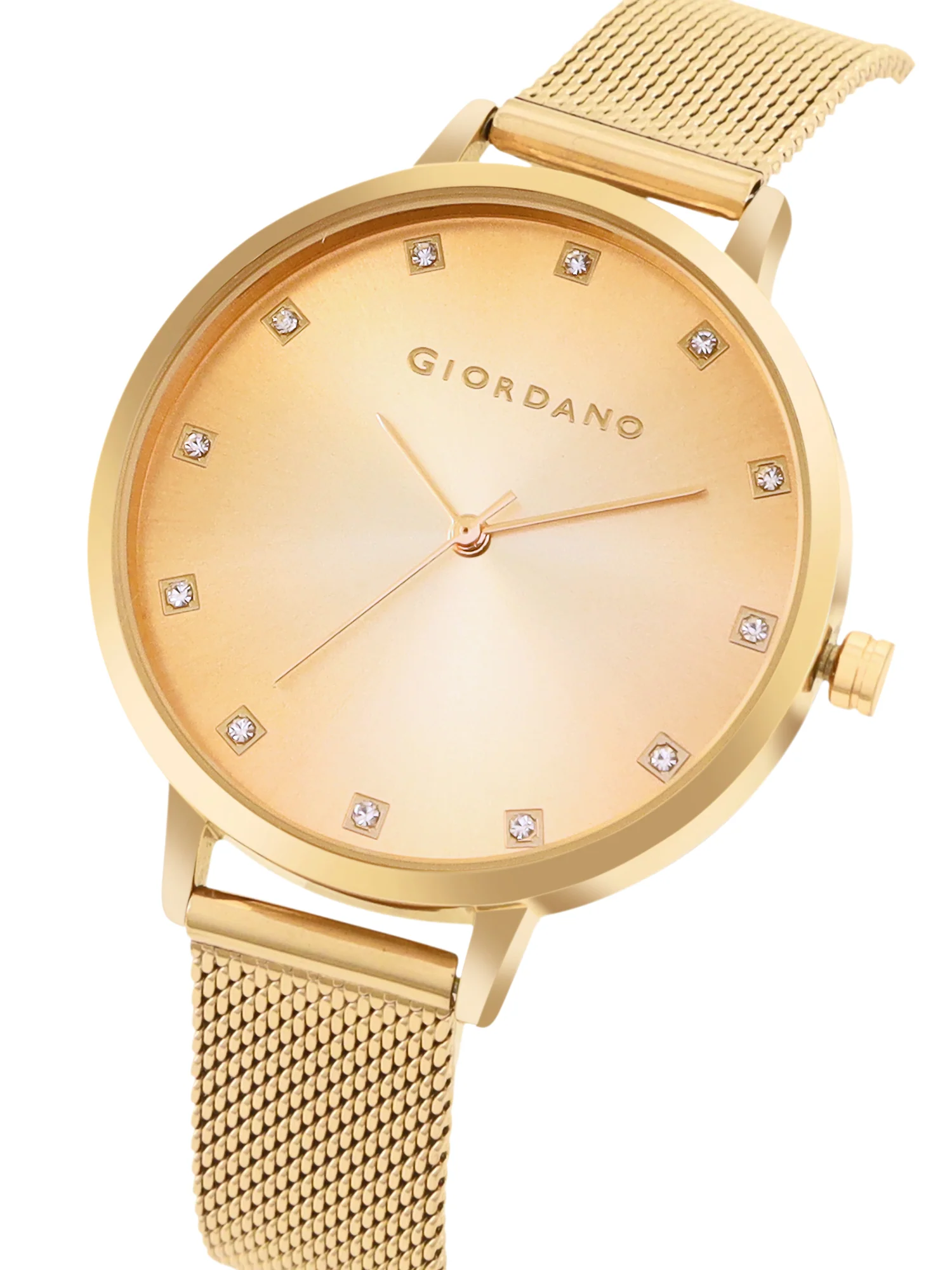 Giordano Analog Wrist Watch for Women Stylish Metal Strap with Water Resistant 3 Hand Mechanism for Girls & Ladies to Compliment Your Look/Ideal Gift for Female - GD-4208-44 - Image 6